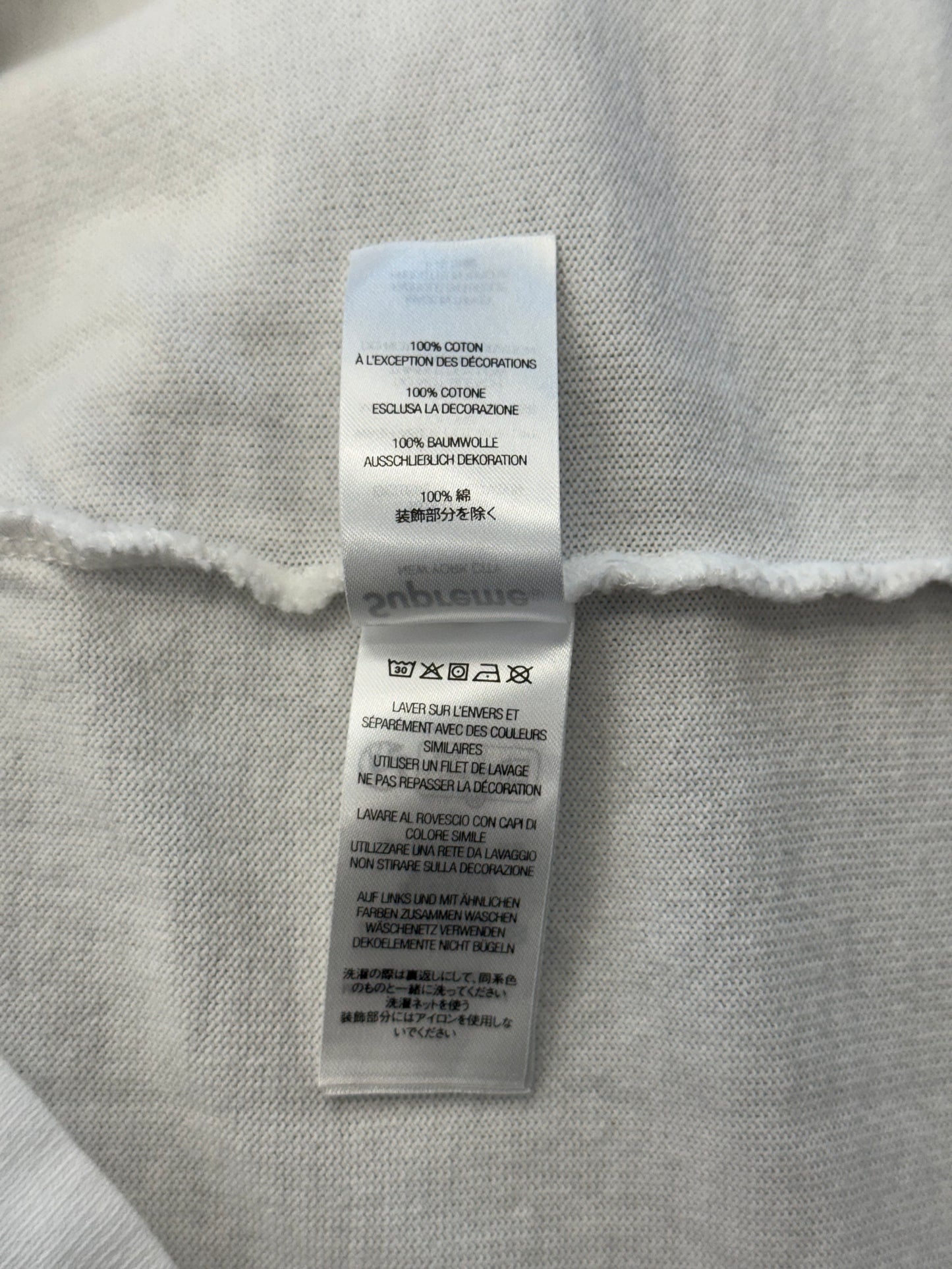 FW25 SUPREME MASCOT LS FOOTBALL TOP - WHITE