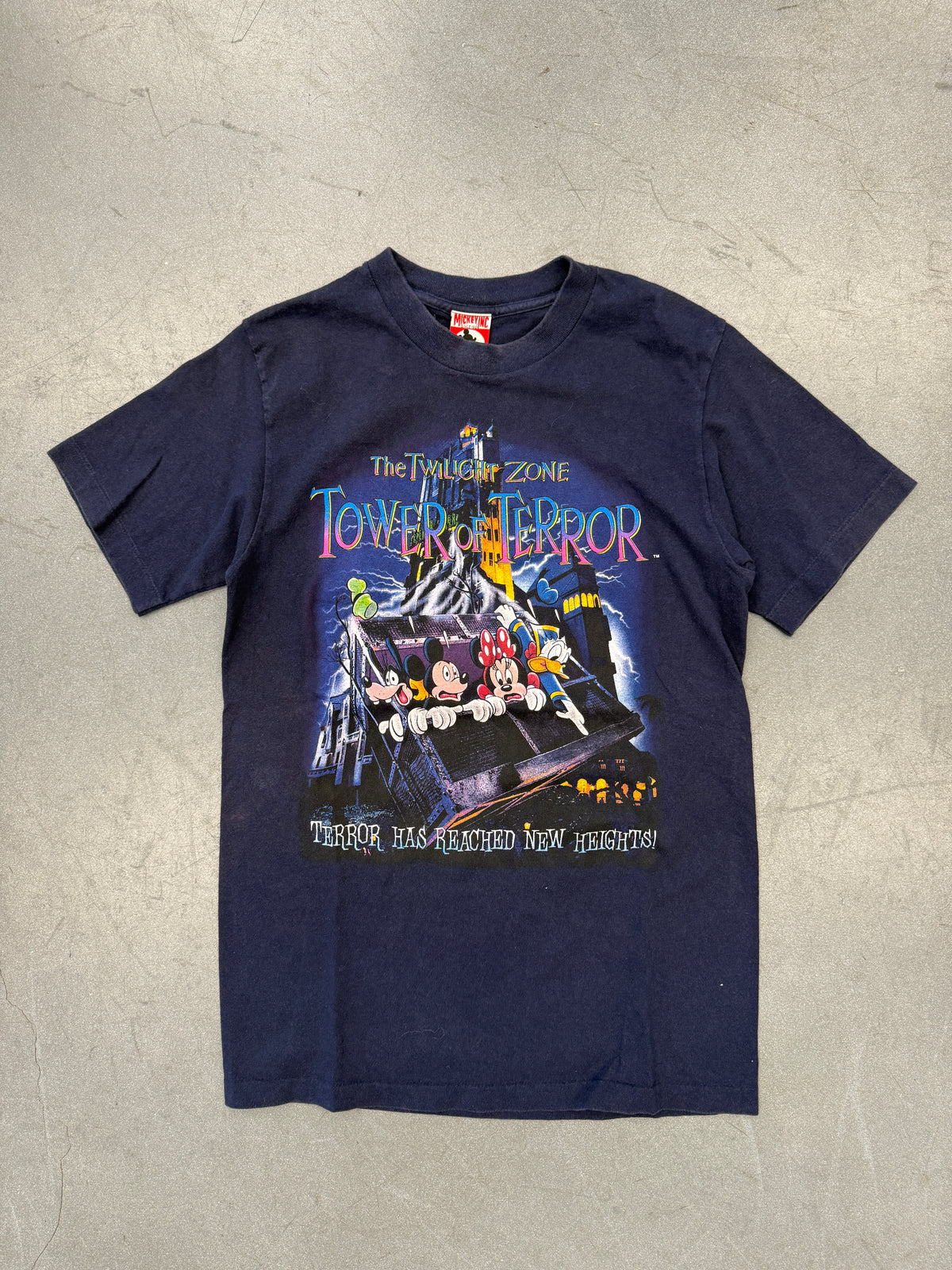 THE TWILIGHT ZONE TOWER OF TERROR "TERROR HAS REACHED NEW HEIGHTS!" (MICKEY INC TAG)