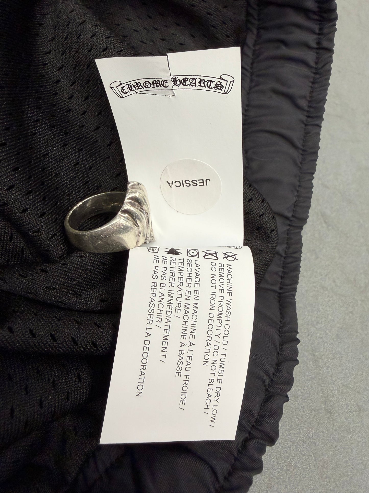 CHROME HEARTS TRASH PICKUP BIO NYLON PANTS - BLACK