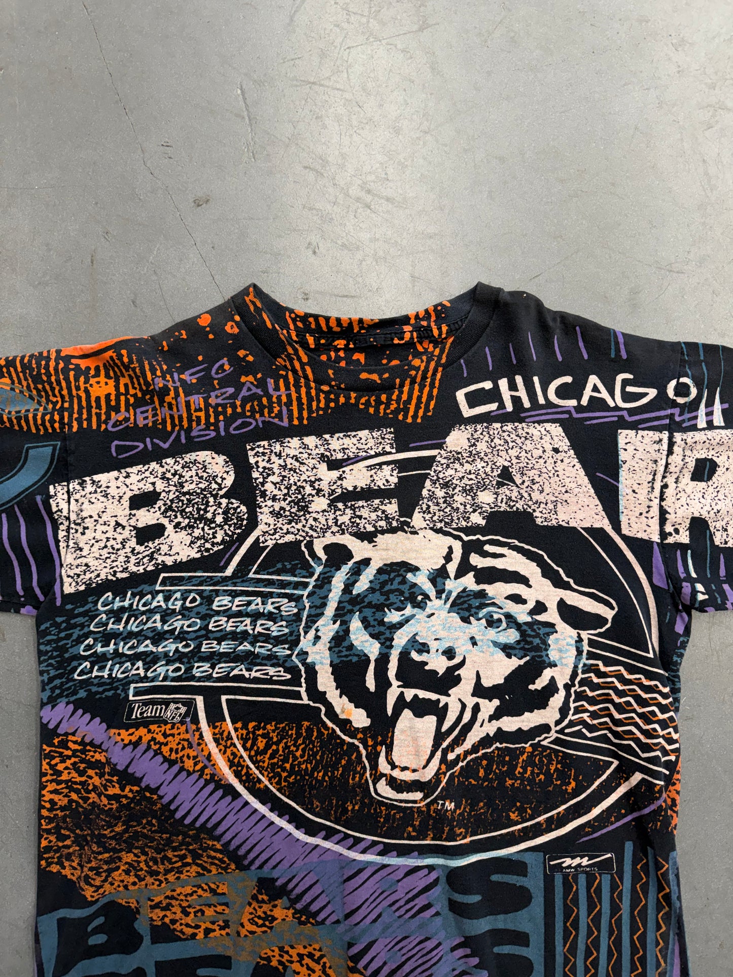 CHICAGO BEARS MAGIC JOHNSON AOP TEE (PULLED TAG)