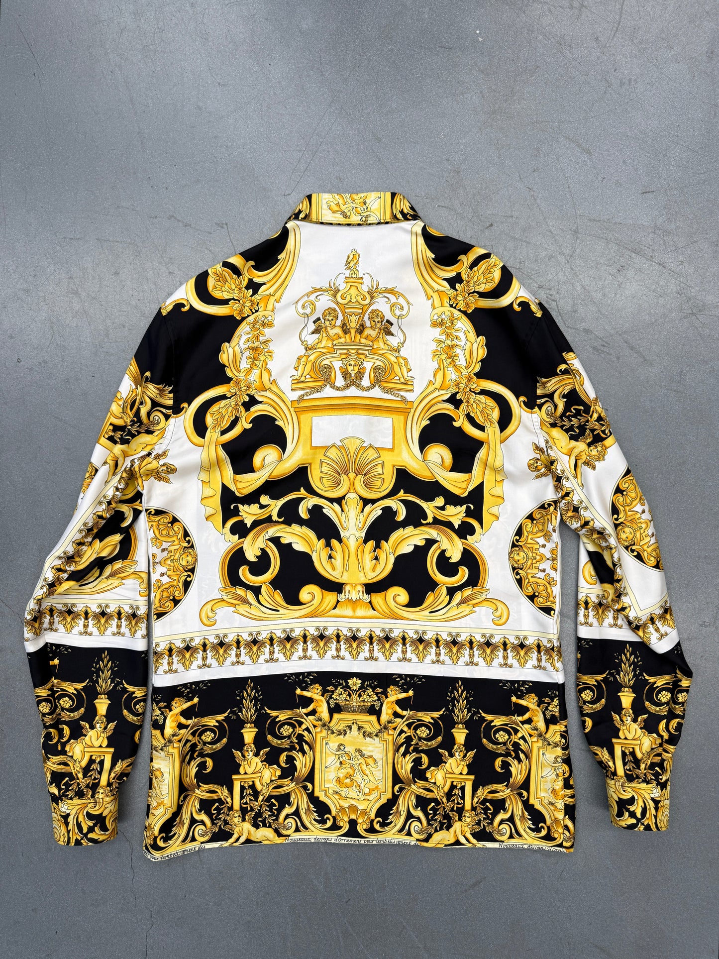 VERSACE TRIBUTE BAROQUE SS 1992 BUTTON UP LONGSLEEVE SHIRT