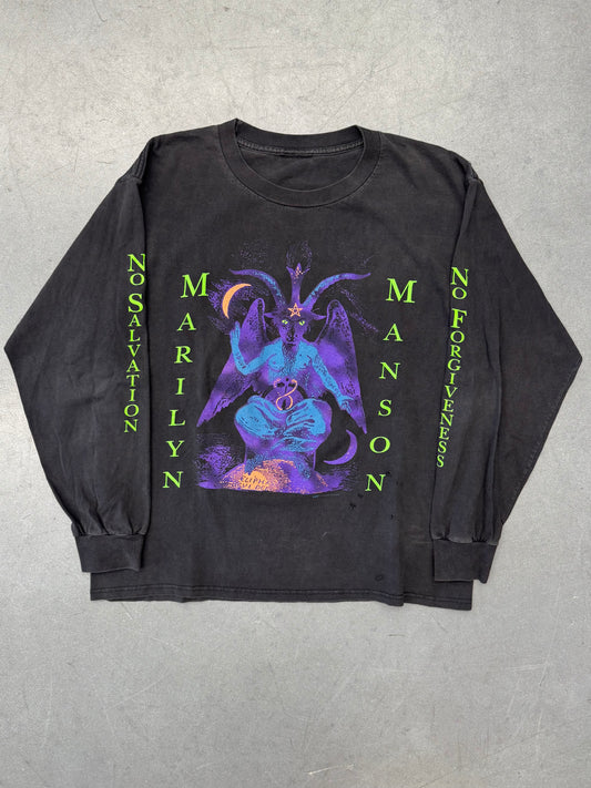 1995 MARILYN MANSON WHEN I'M GOD EVERYONE DIES LONG SLEEVE TEE (PULLED TAG)