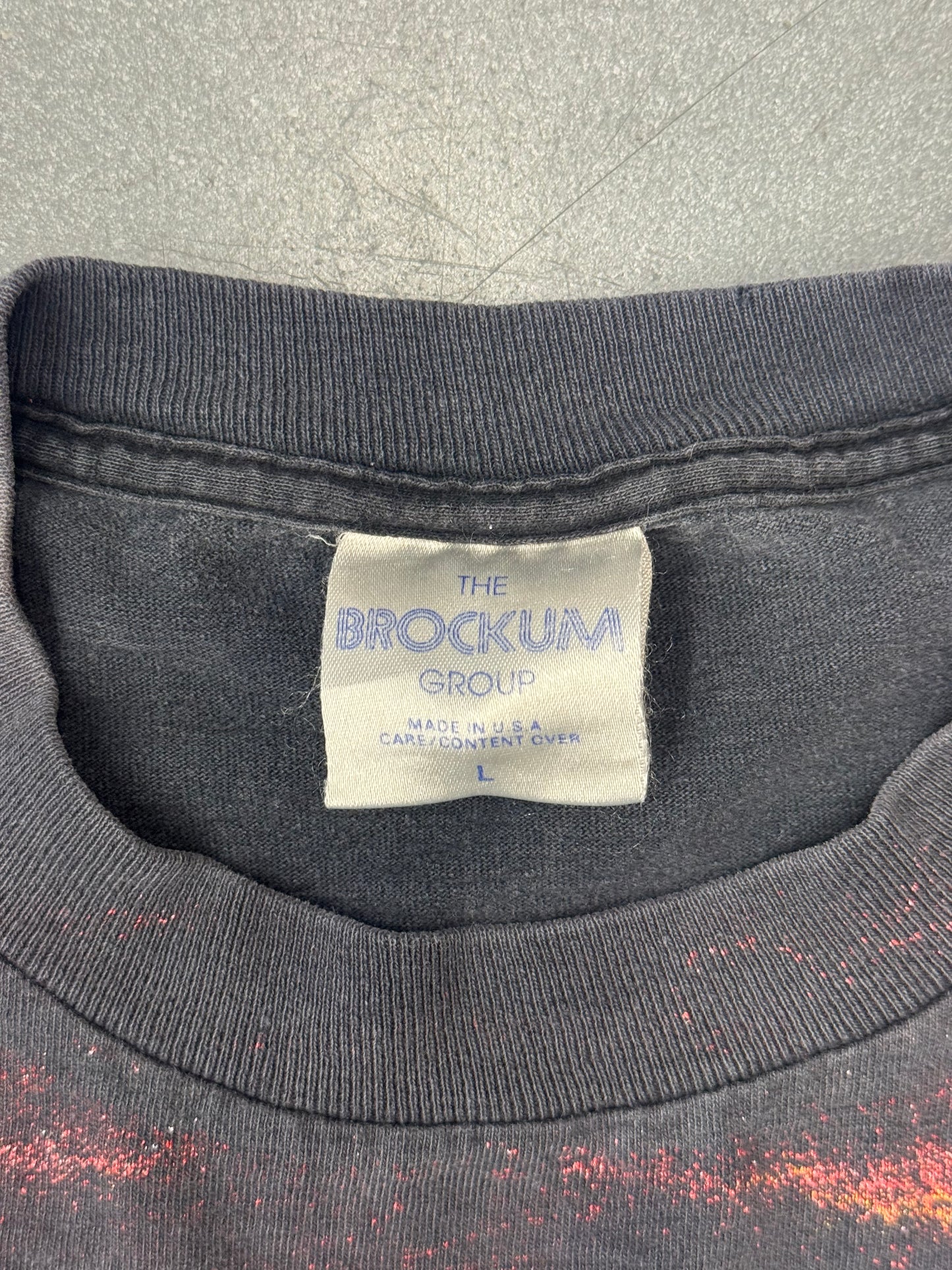 1991 METALLICA 5 ALBUM AOP TEE (SILVER BROCKUM TAG)