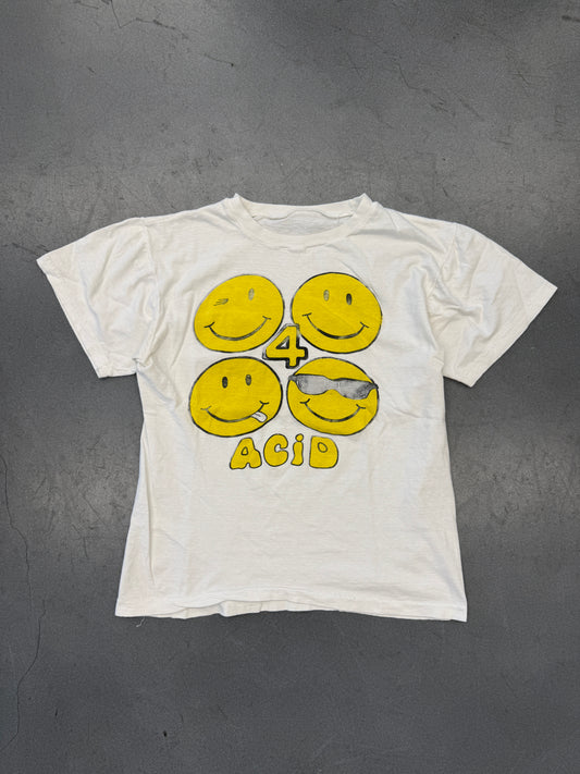 80'S SMILEY FACE 4 ACID TEE (PULLED TAG)
