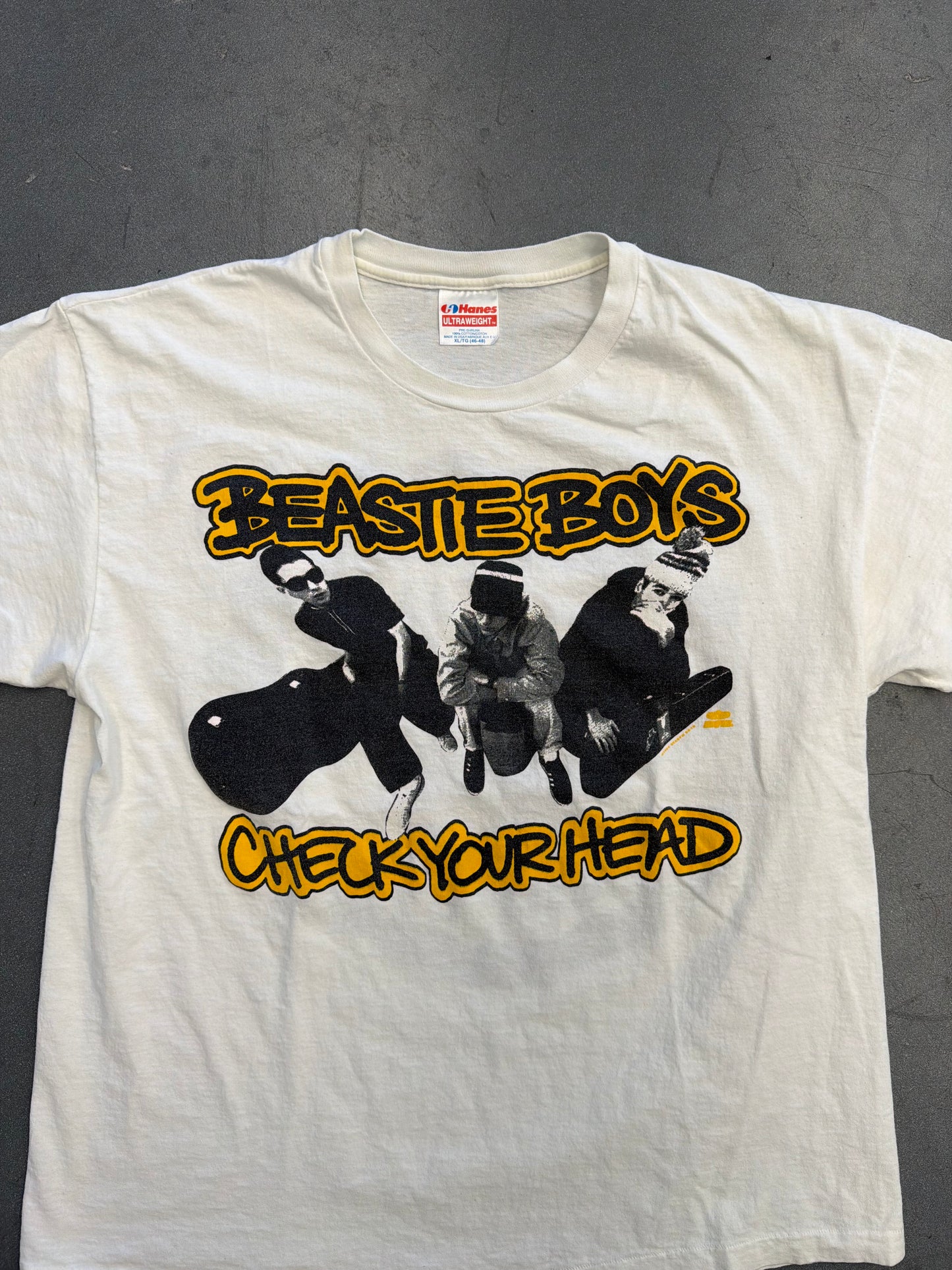 1992 BEASTIE BOYS CHECK YOUR HEAD TEE (HANES ULTRAWEIGHT TAG)