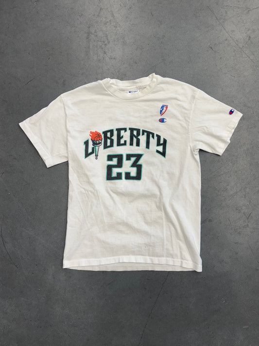 1997 CHAMPION NEW YORK LIBERTY WNBA WICKS #23 TEE