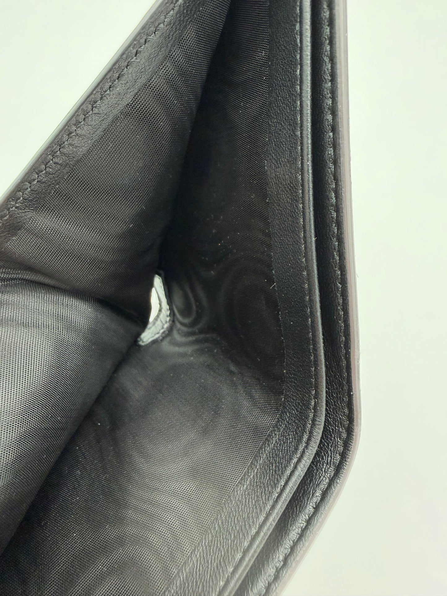 SAINT LAURENT DEBOSSED REFLECTIVE LEATHER BIFOLD WALLET (NO BOX)
