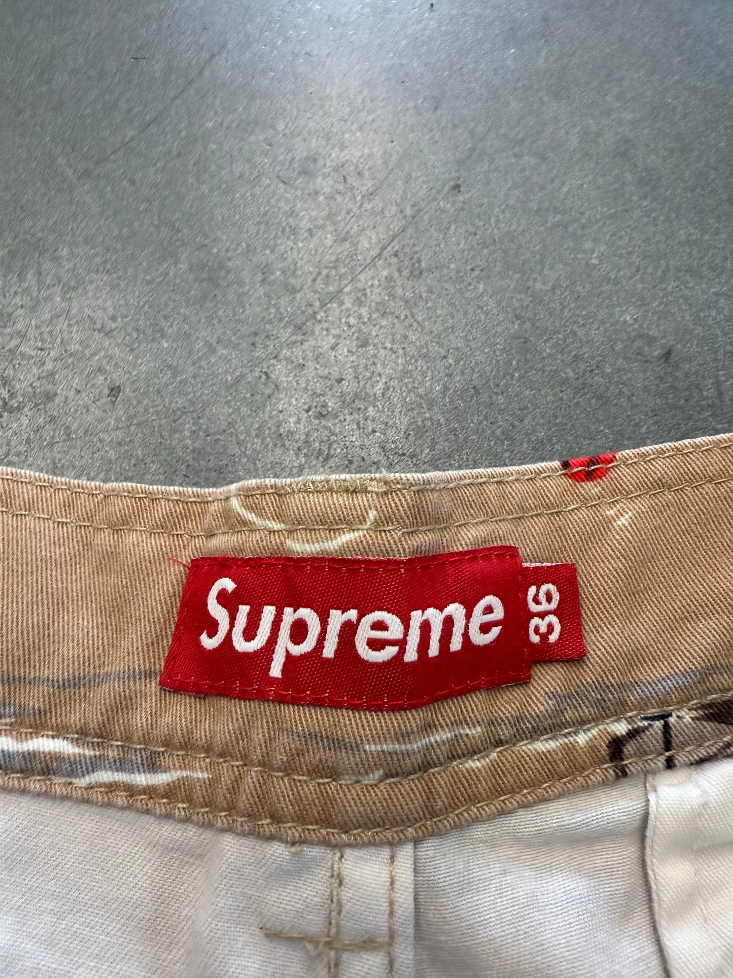SS08 SUPREME AIRPLANE SHORTS - KHAKI (36)