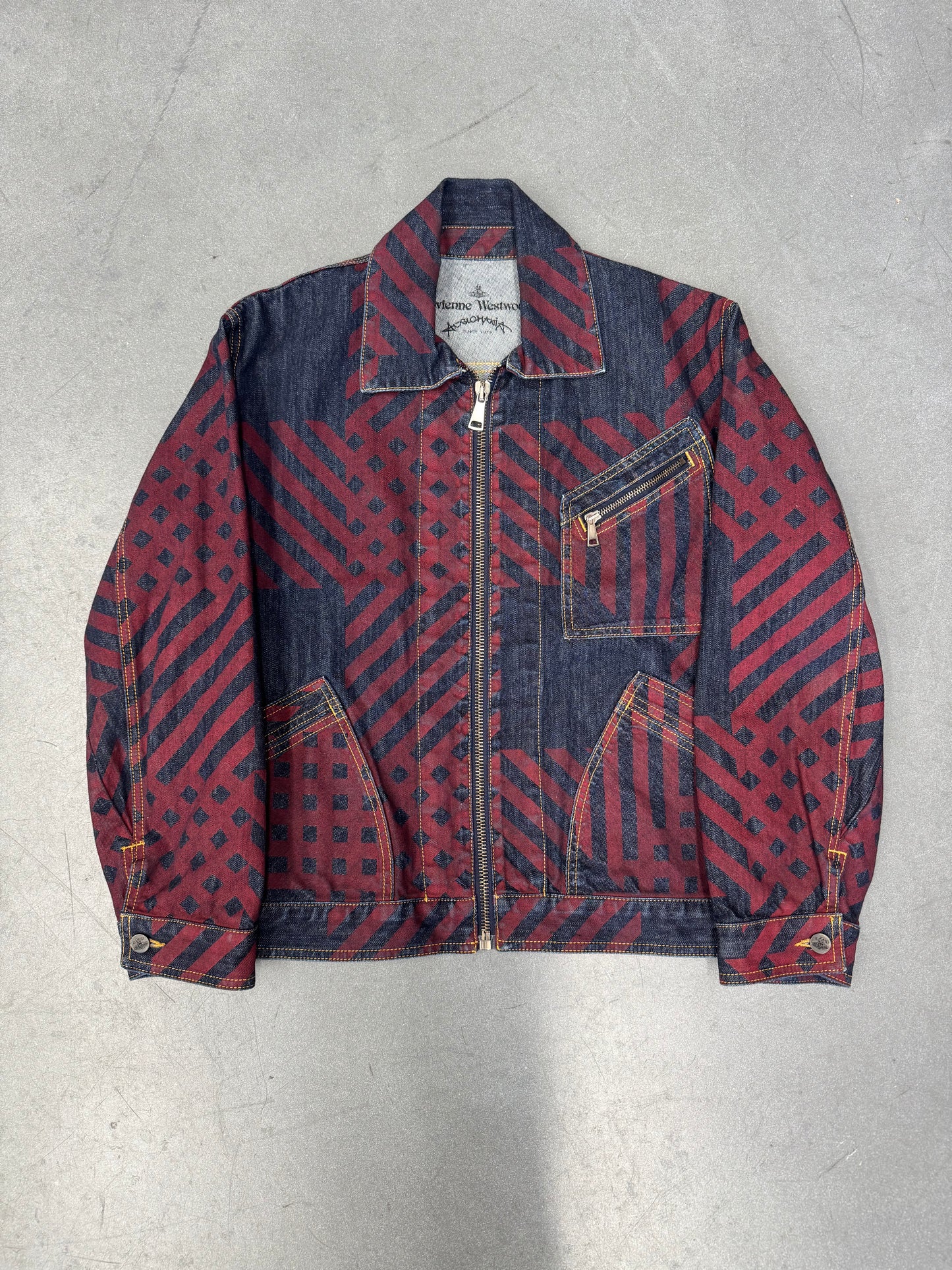 VIVIENNE WESTWOOD ANGLOMANIA CHECK PRINT COACH JACKET