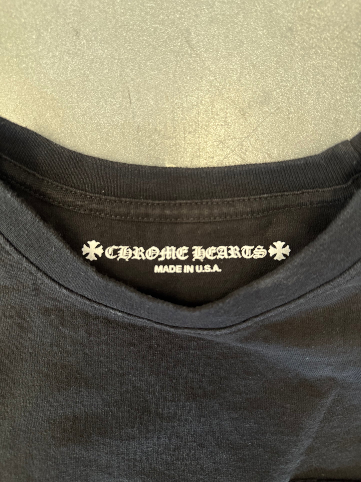 CHROME HEARTS X MATTY BOY "STAY FAST" RACE TEAM LS TEE - BLACK