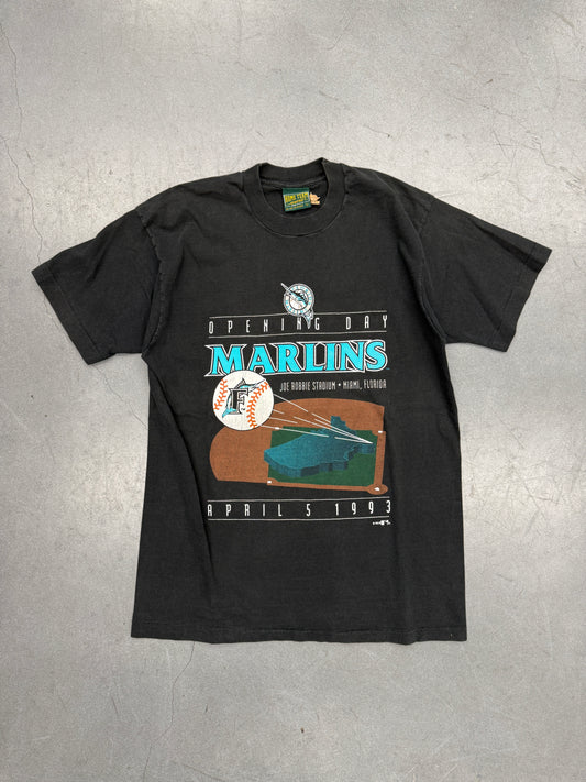 1993 FLORIDA MARLINS OPENING DAY TEE (HOME TEAM ADVANTAGE TAG)