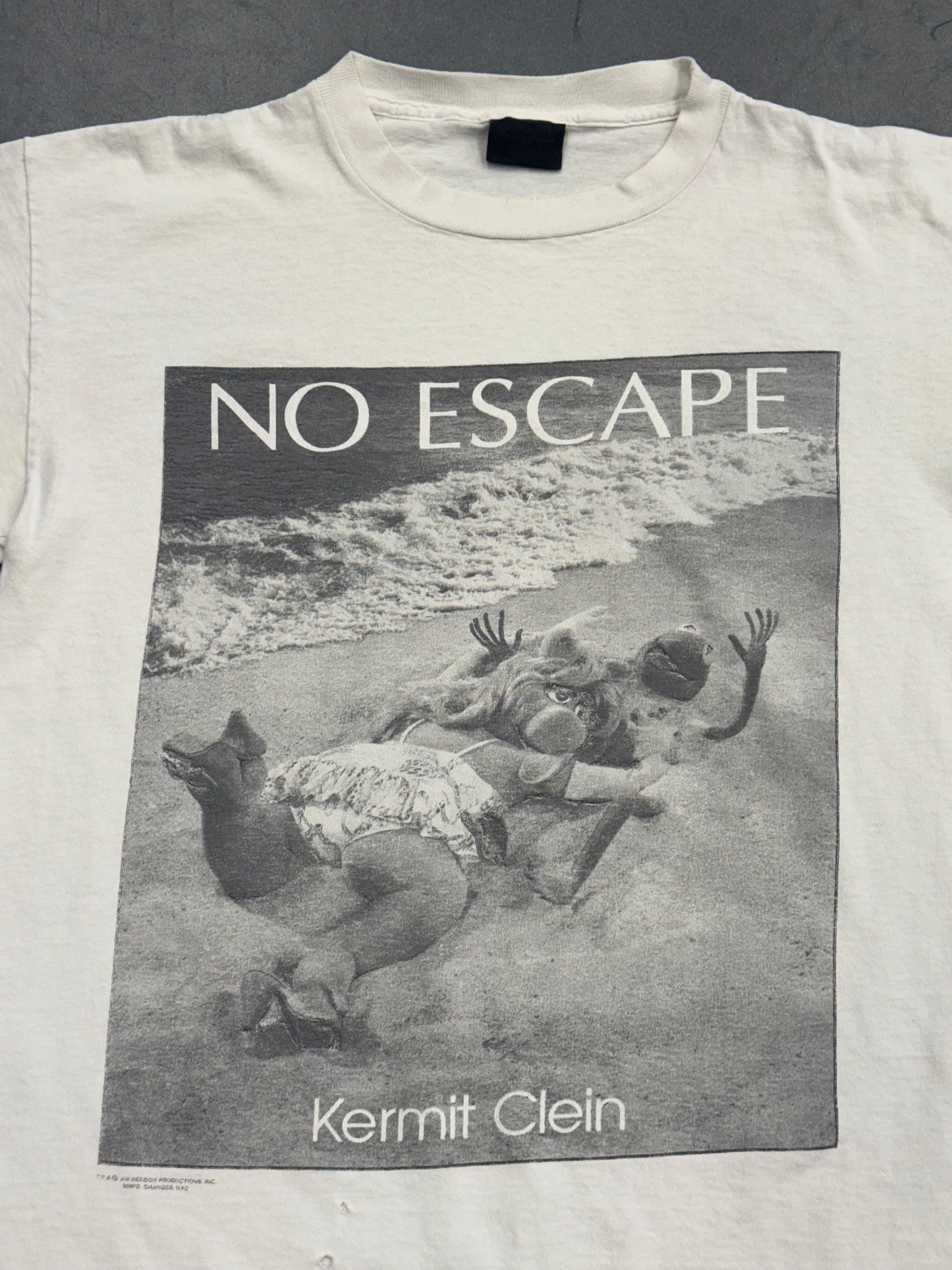 90S "NO ESCAPE" KERMIT CLEIN TEE (CHANGES TAG)