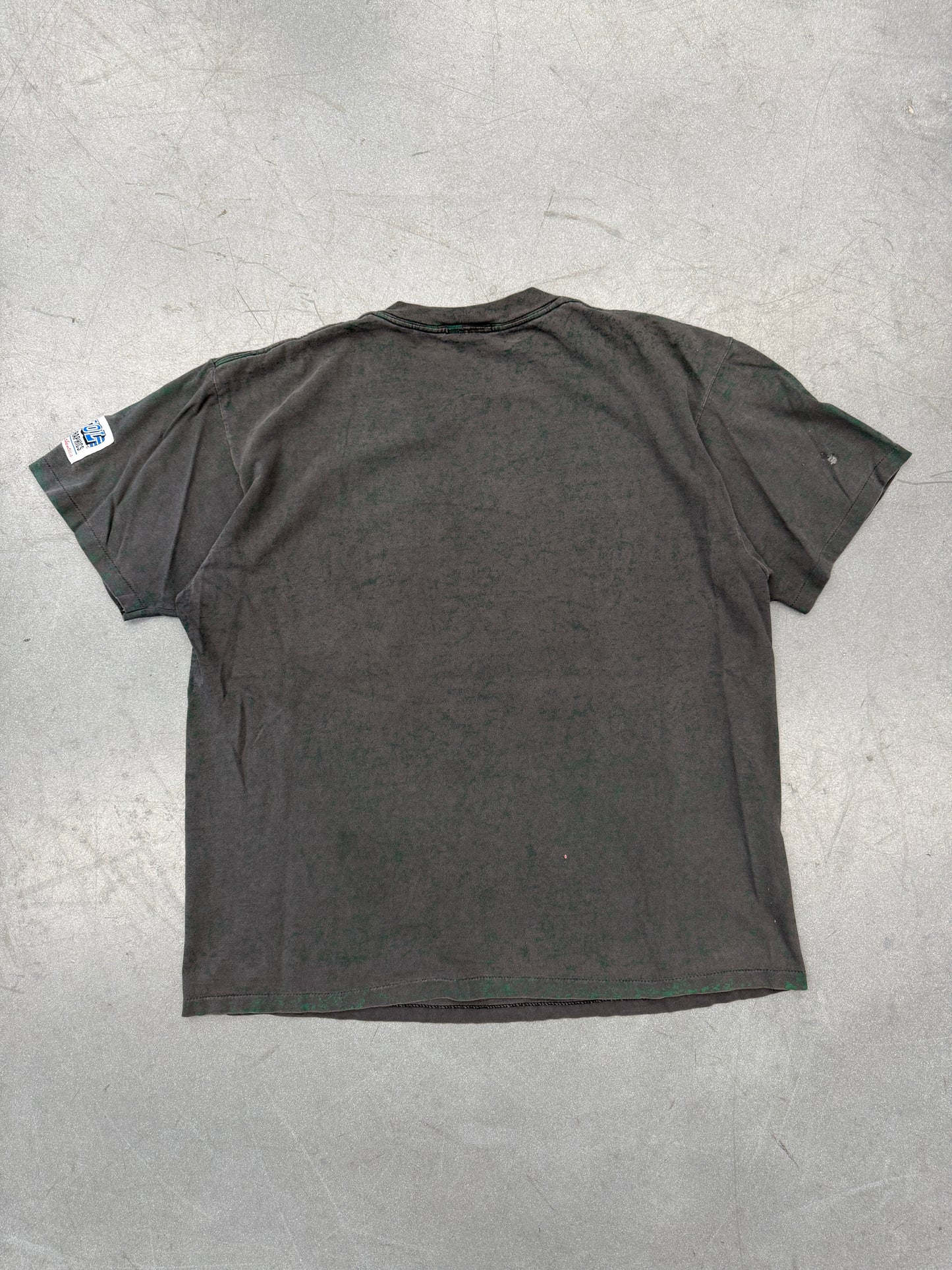 90S UNIVERSITY OF MIAMI HURRICANES CRACKLED CAPITOL GRAPHICS TEE (PULLED TAG)