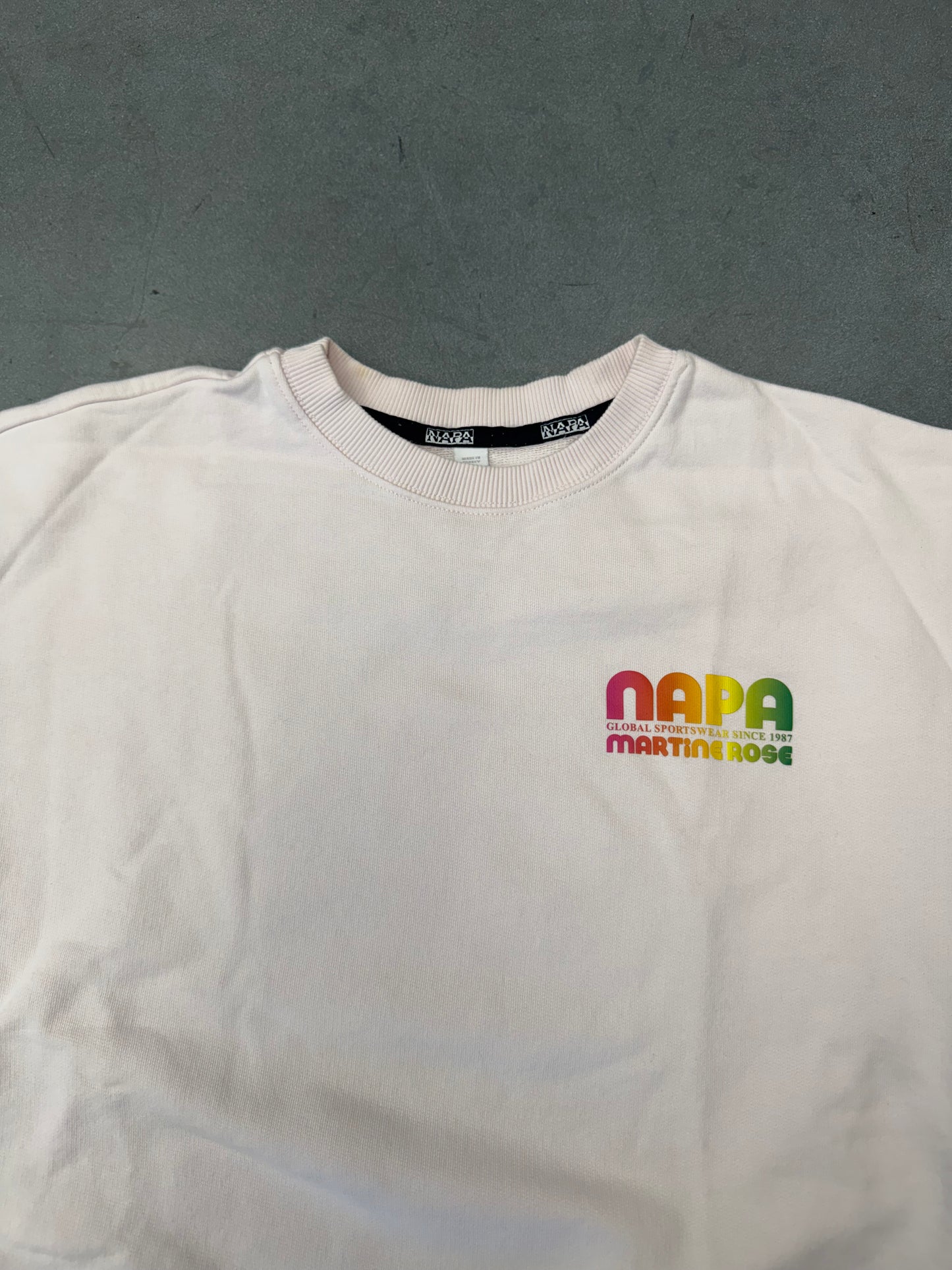 NAPA BY MARTINE ROSE "AS GOOD AS IT GETS" CREWNECK
