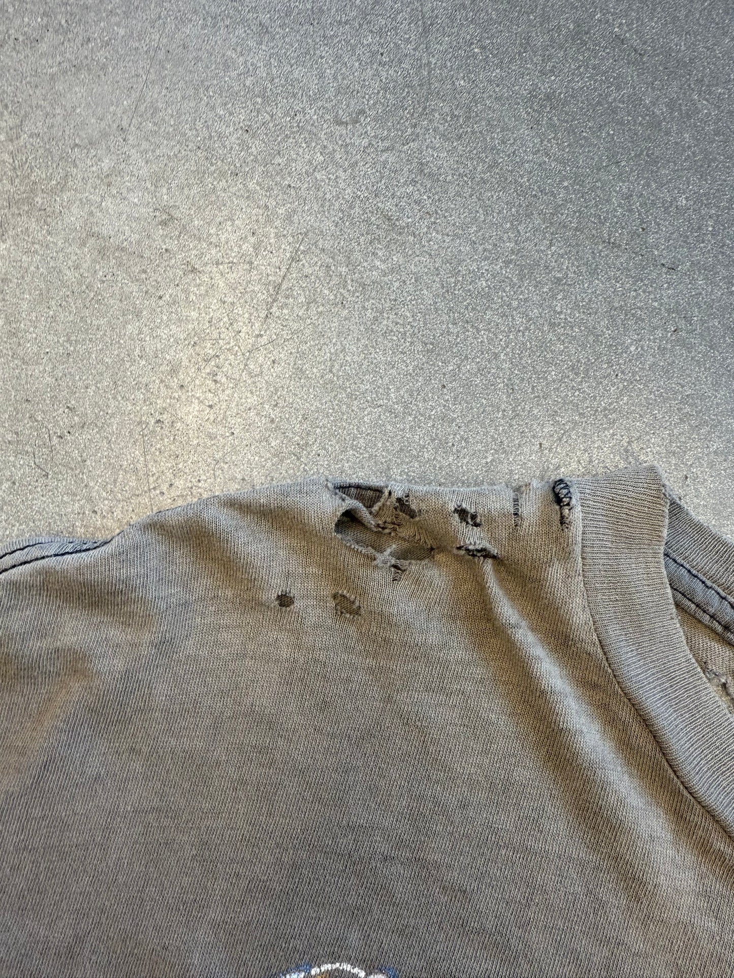 90'S IN MEMORY OF THE NOTORIOUS BIG MAKAVELI PLEASE STOP THE VIOLENCE RAP TEE (FADED TAG)