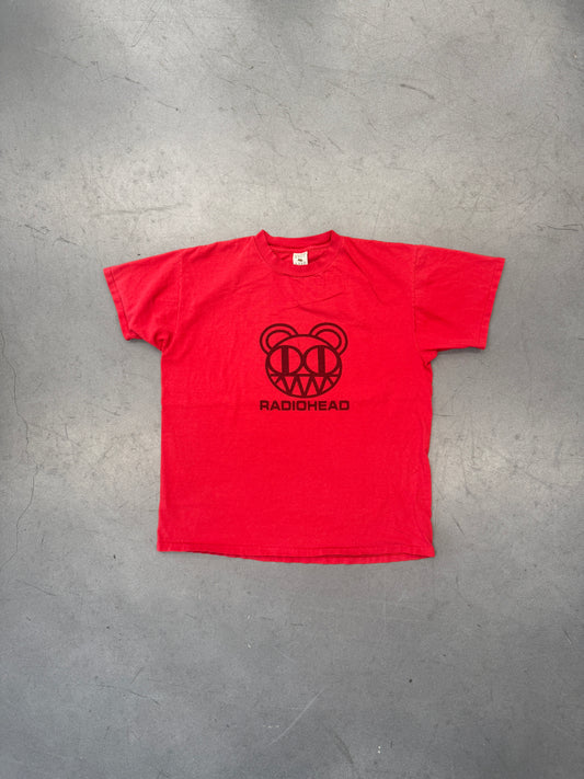90S RADIOHEAD KID A MODIFIED BEAR TEE (GALT SAND TAG)