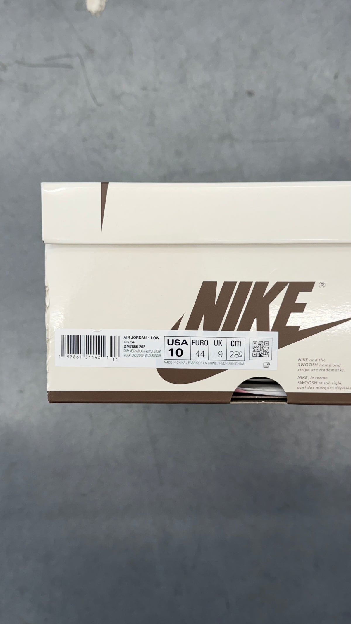 2024 AIR JORDAN 1 RETRO LOW OG SP TRAVIS SCOTT VELVET BROWN