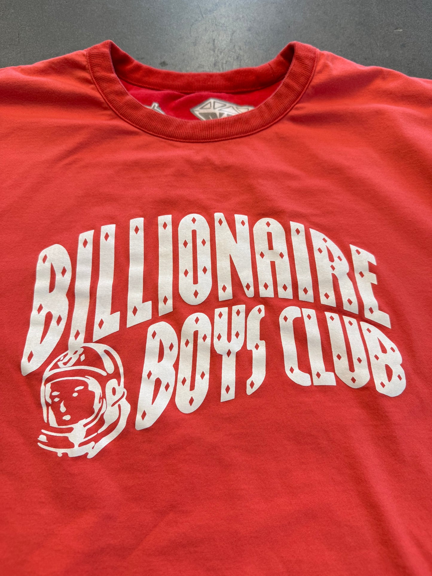 VINTAGE BILLIONAIRE BOYS CLUB BBC DIAMONDS & DOLLARS RED REVERSIBLE TEE