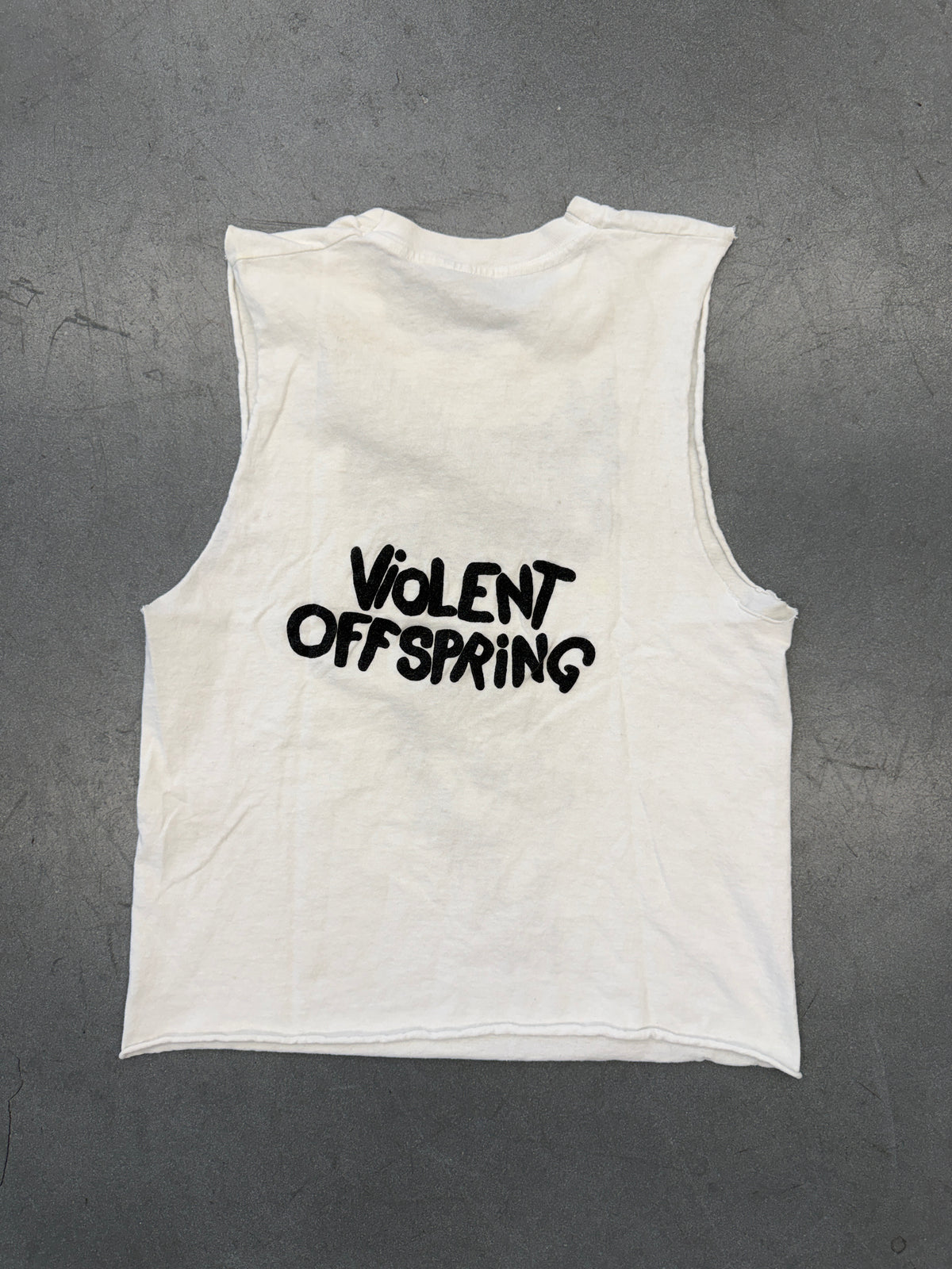80'S MALEVOLENT CREATION VIOLENT OFFSPRING CROPPED CUT-OFF TEE (FOTL TAG)