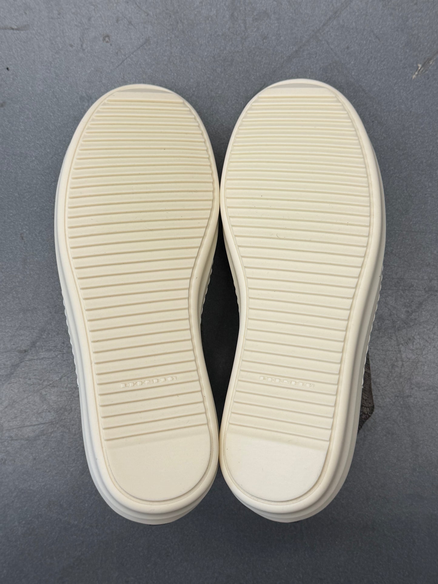 RICK OWENS DRKSHDW LOW-TOP  RAMONES SNEAKS - DARK GOLD