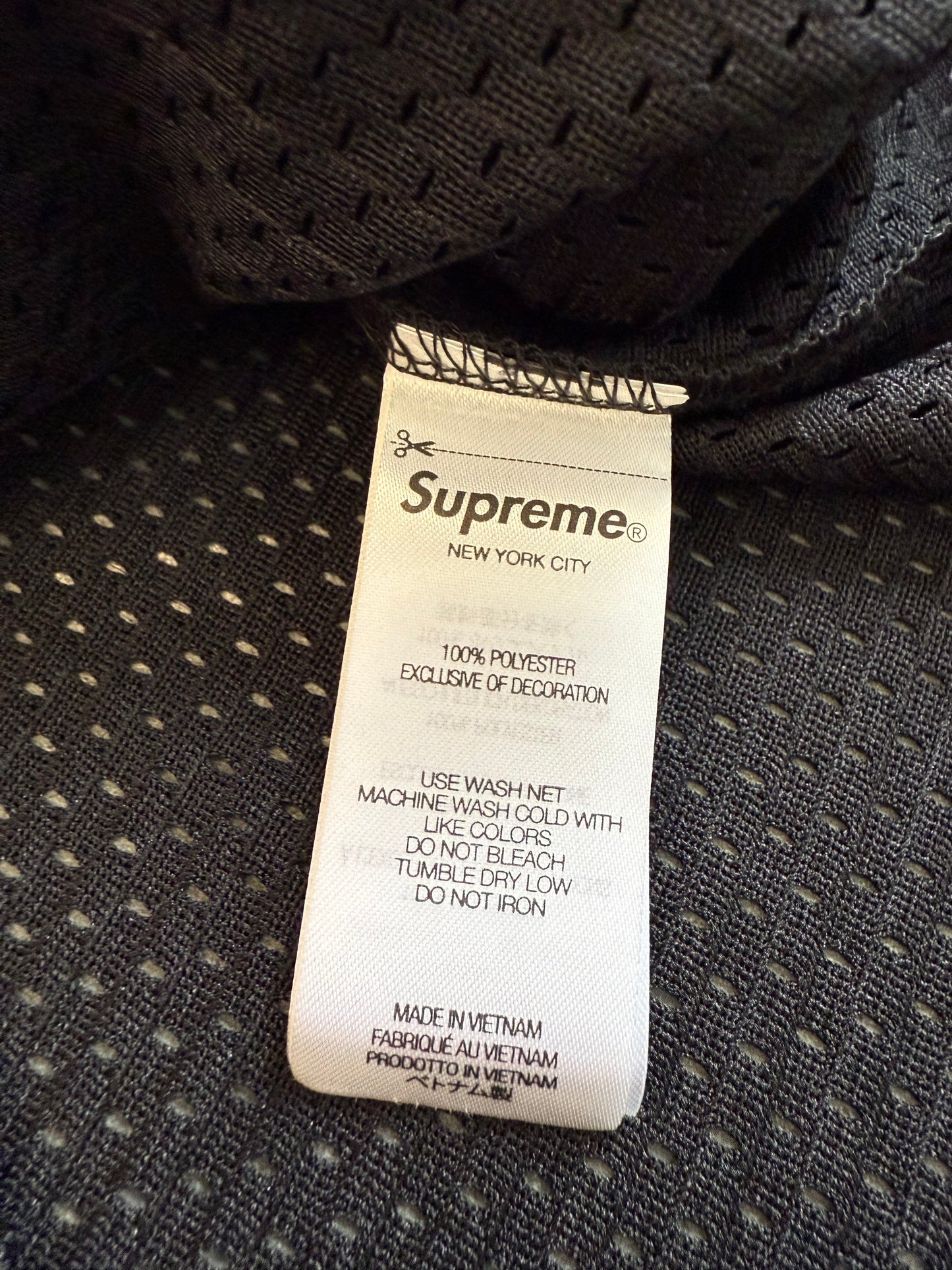 FW25 SUPREME BONES FOOTBALL JERSEY - BLACK (L) (NEW)