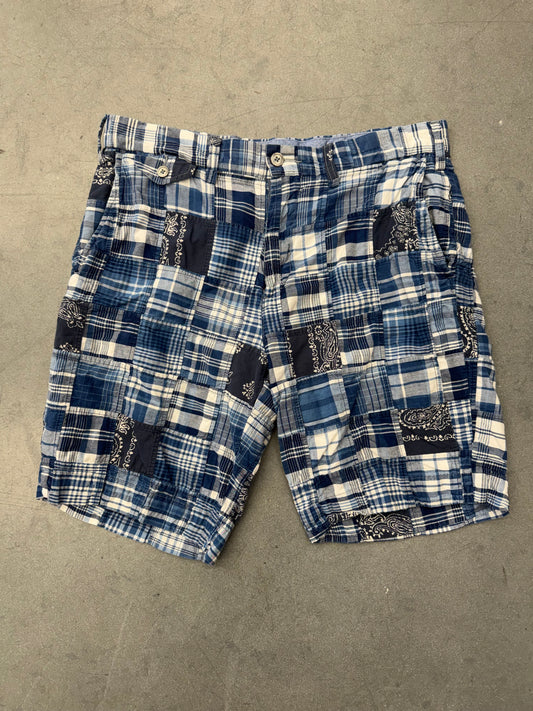 POLO RALPH LAUREN INDIA MADRAS PATCHWORK SHORTS