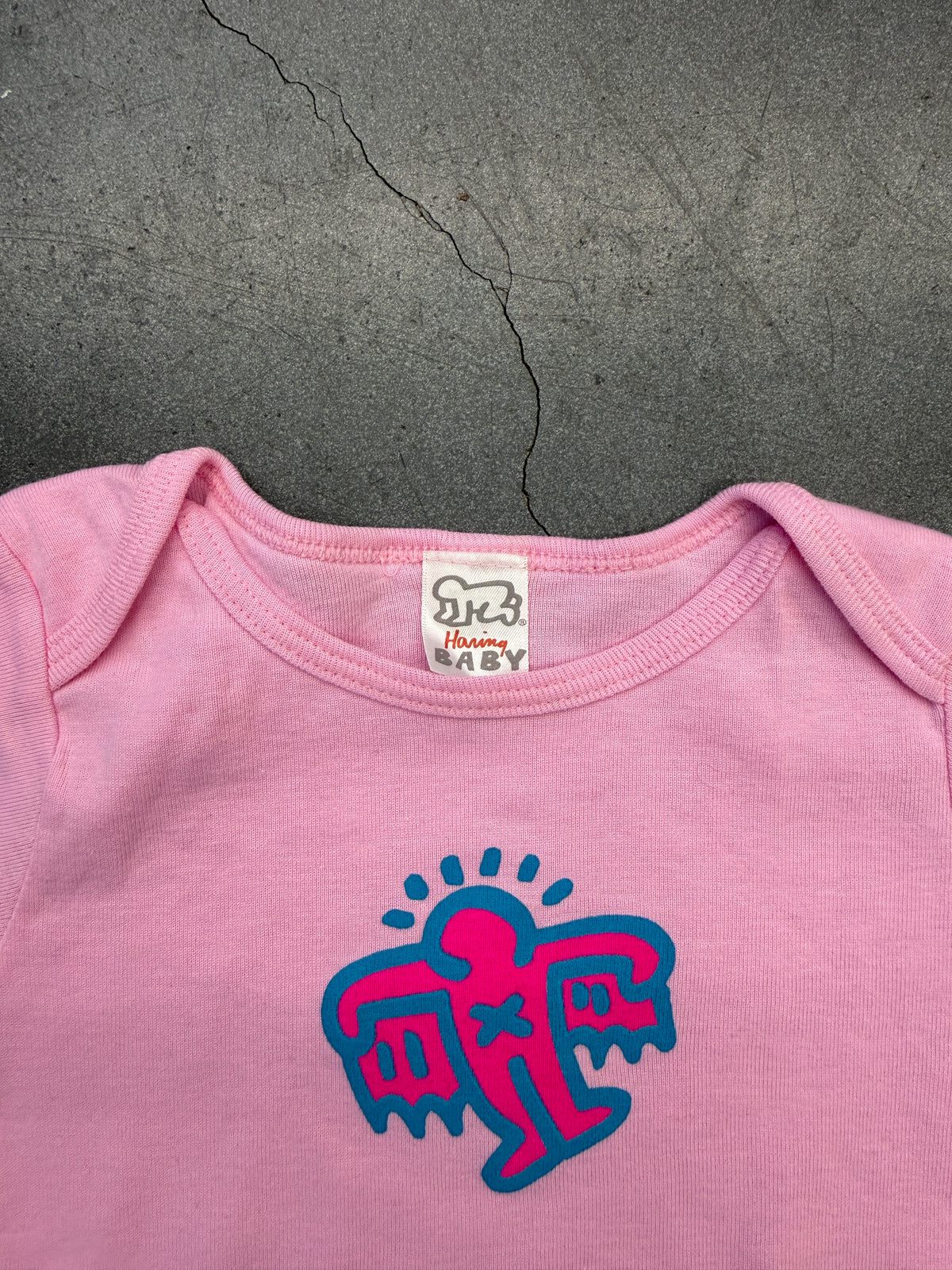 Y2K VINTAGE KEITH HARING ROBOT BABY ROMPER (HARING BABY TAG)