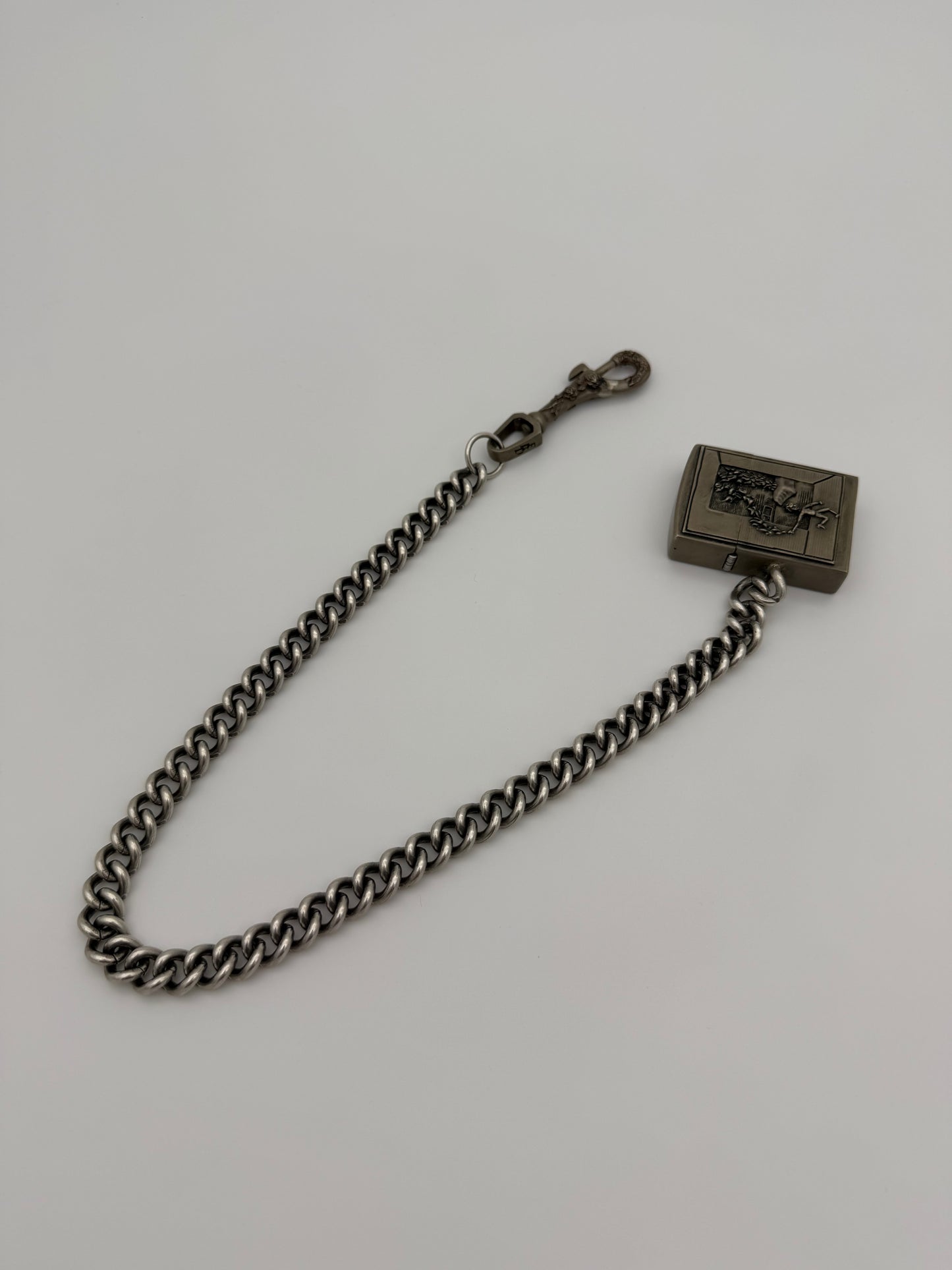 ENFANTS RICHES DEPRIMES ERD BEDROOM BURNING MINUTEMAN LIGHTER SILVER WALLET CHAIN
