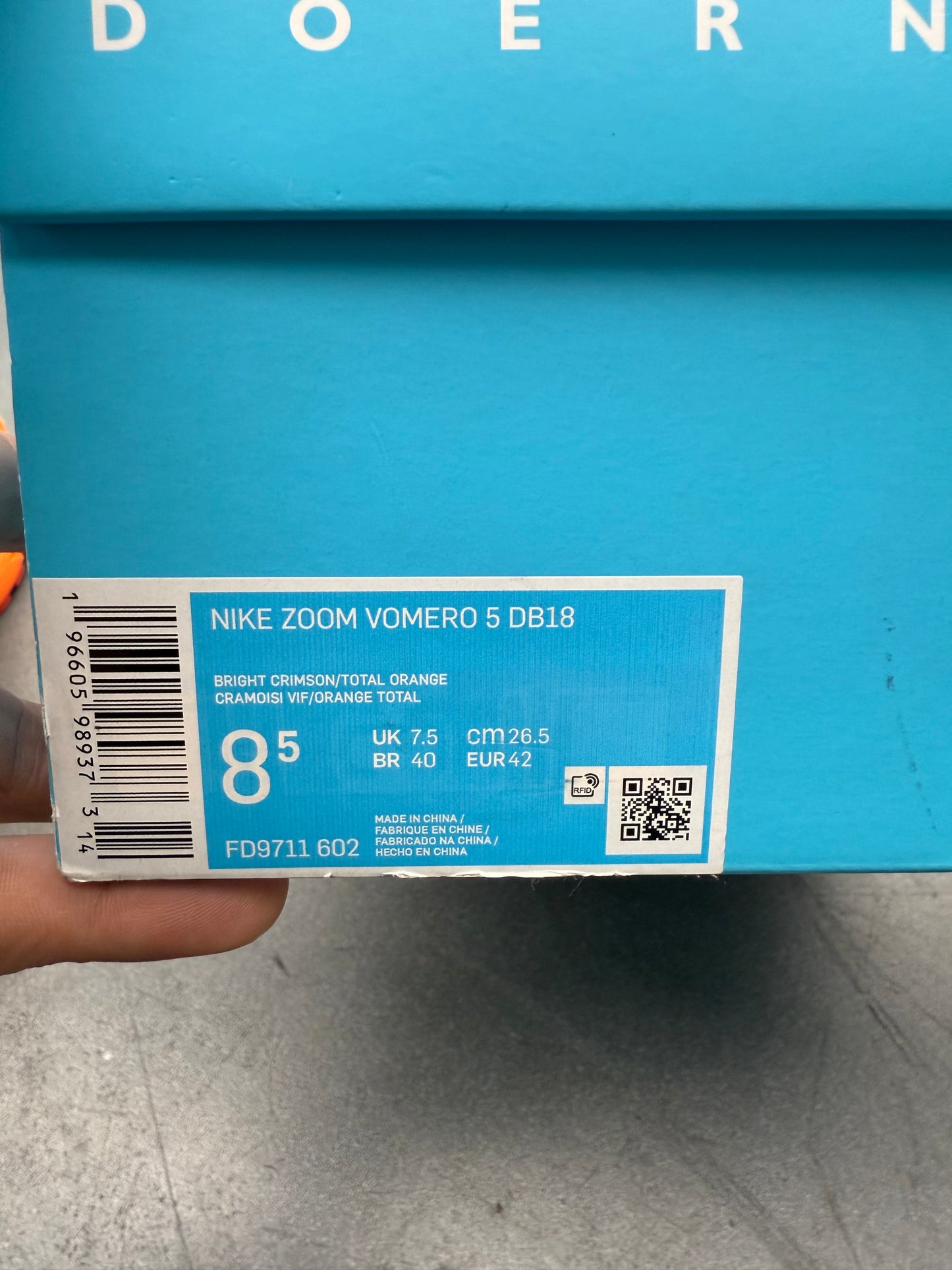 2023 SIZE 8.5 NIKE ZOOM VOMERO 5 DOERNBECHER