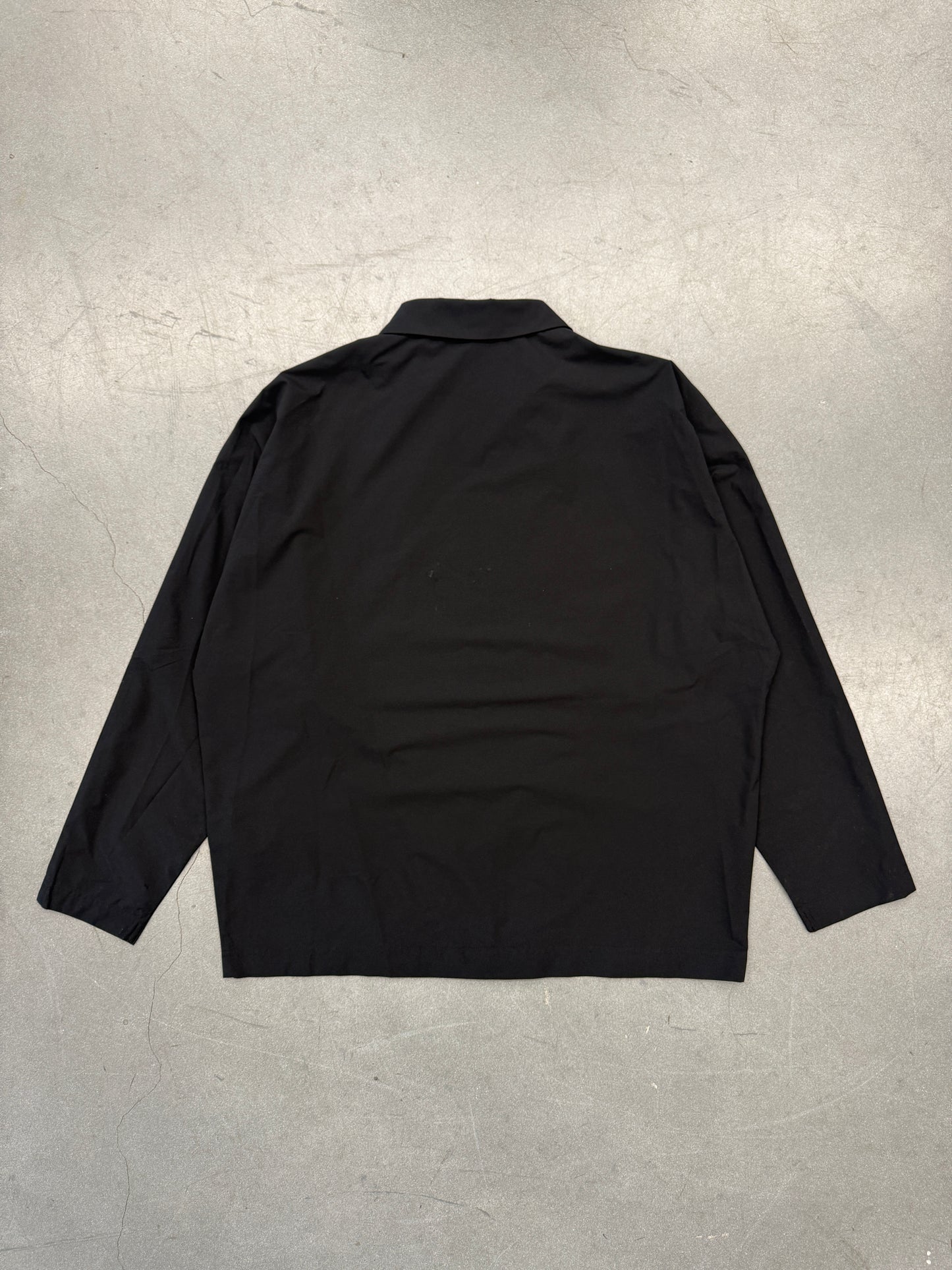 KITH COLLARED NYLON ZIP-UP LS DRESS SHIRT