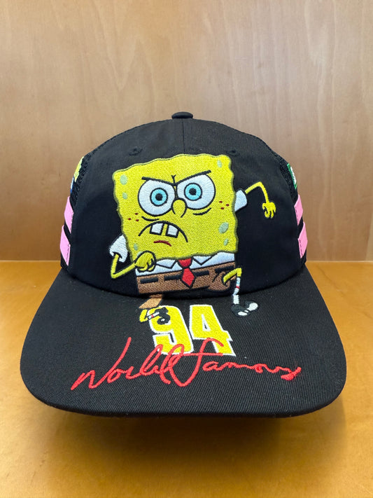 SS25 SUPREME SPONGEBOB JEFF HAMILTON MESH BACK TRUCKER HAT BLACK/PINK