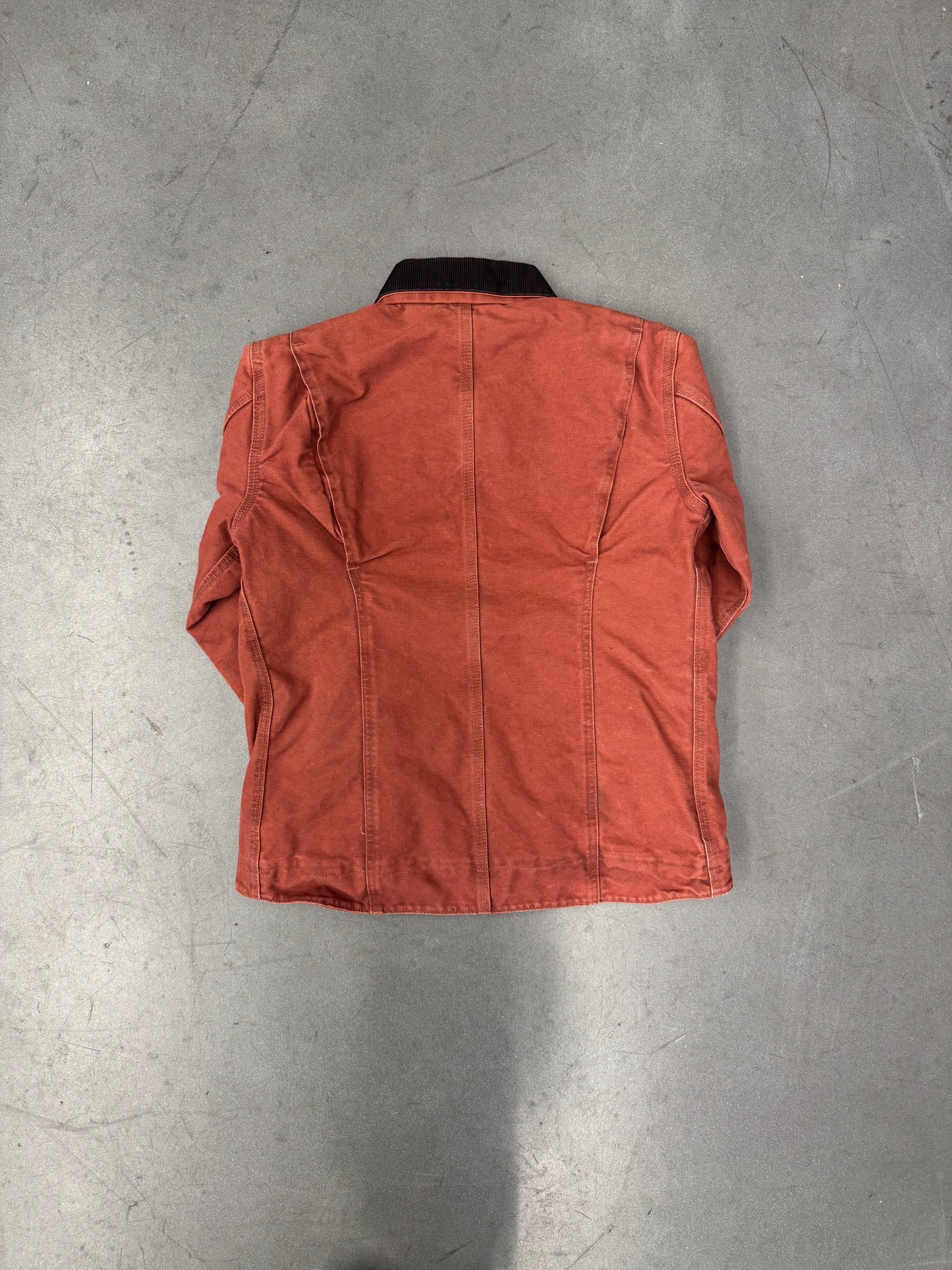 2000'S CARHARTT FOR WOMEN FLEECE-LINED CORDUROY COLLAR CANVAS WORK JACKET (WC061VRS)