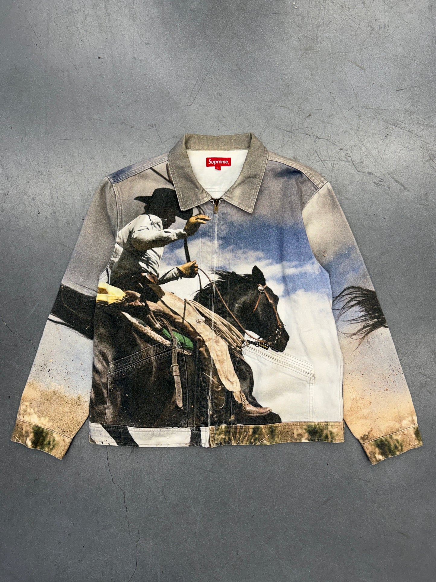 SS17 SUPREME COWBOY DENIM WORK JACKET