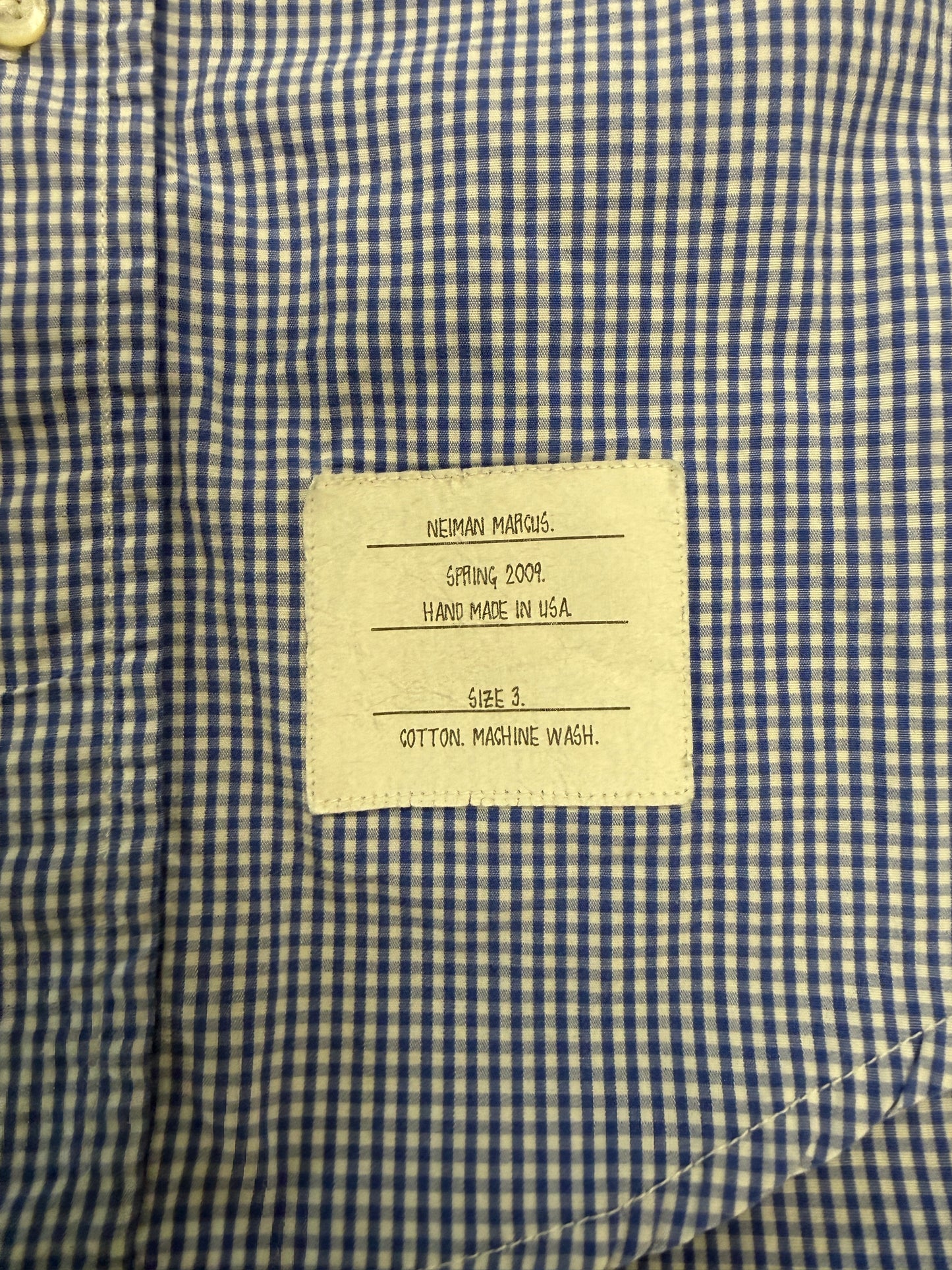 THOM BROWN NEIMAN MARCUS SPRING 2009 BUTTON UP SHIRT