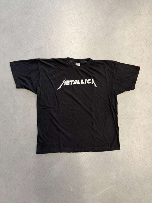 VINTAGE METALLICA METALLIC SILVER SPELL-OUT TEE (COTTONNET TAG)