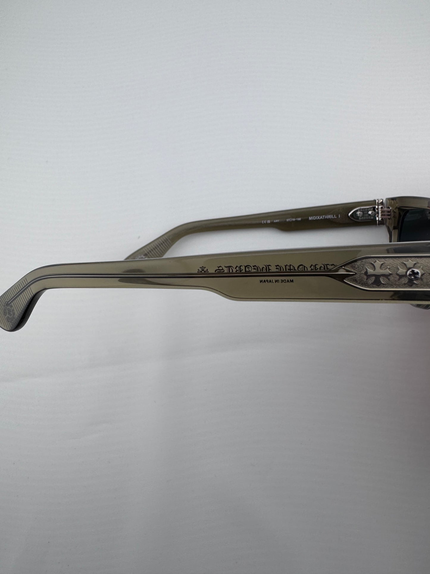 CHROME HEARTS ‘MIDIXATHRILL I’ SUNGLASSES - CLEAR SMOKE GREY (BRAND NEW WITH CLOTH AND CASE)