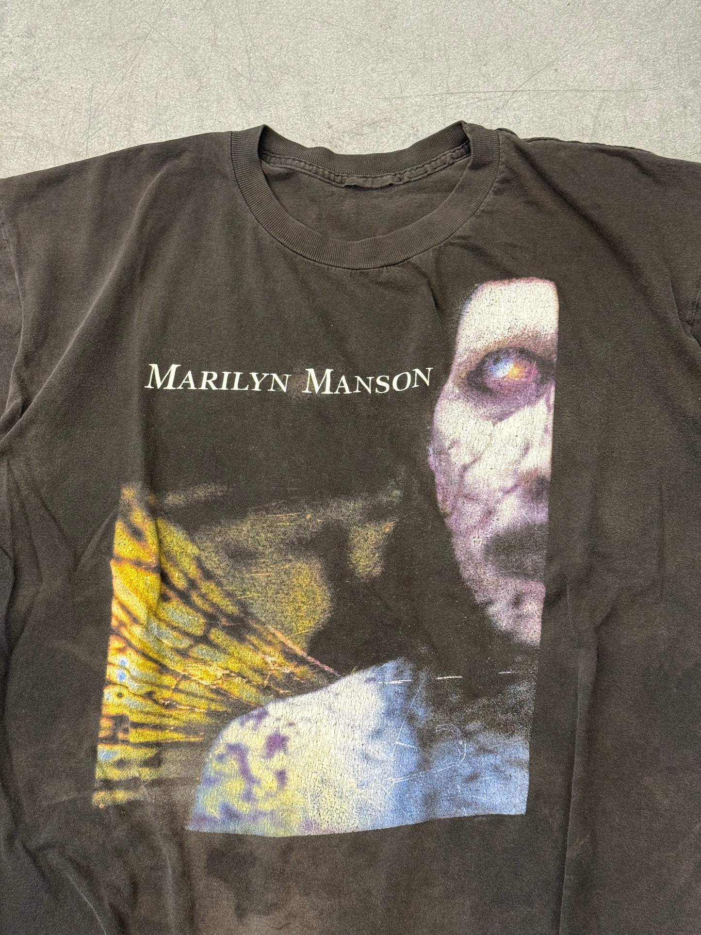 1996 MARILYN MANSON ANTICHRIST SUPERSTAR HEART MIND TEE (PULLED TAG)