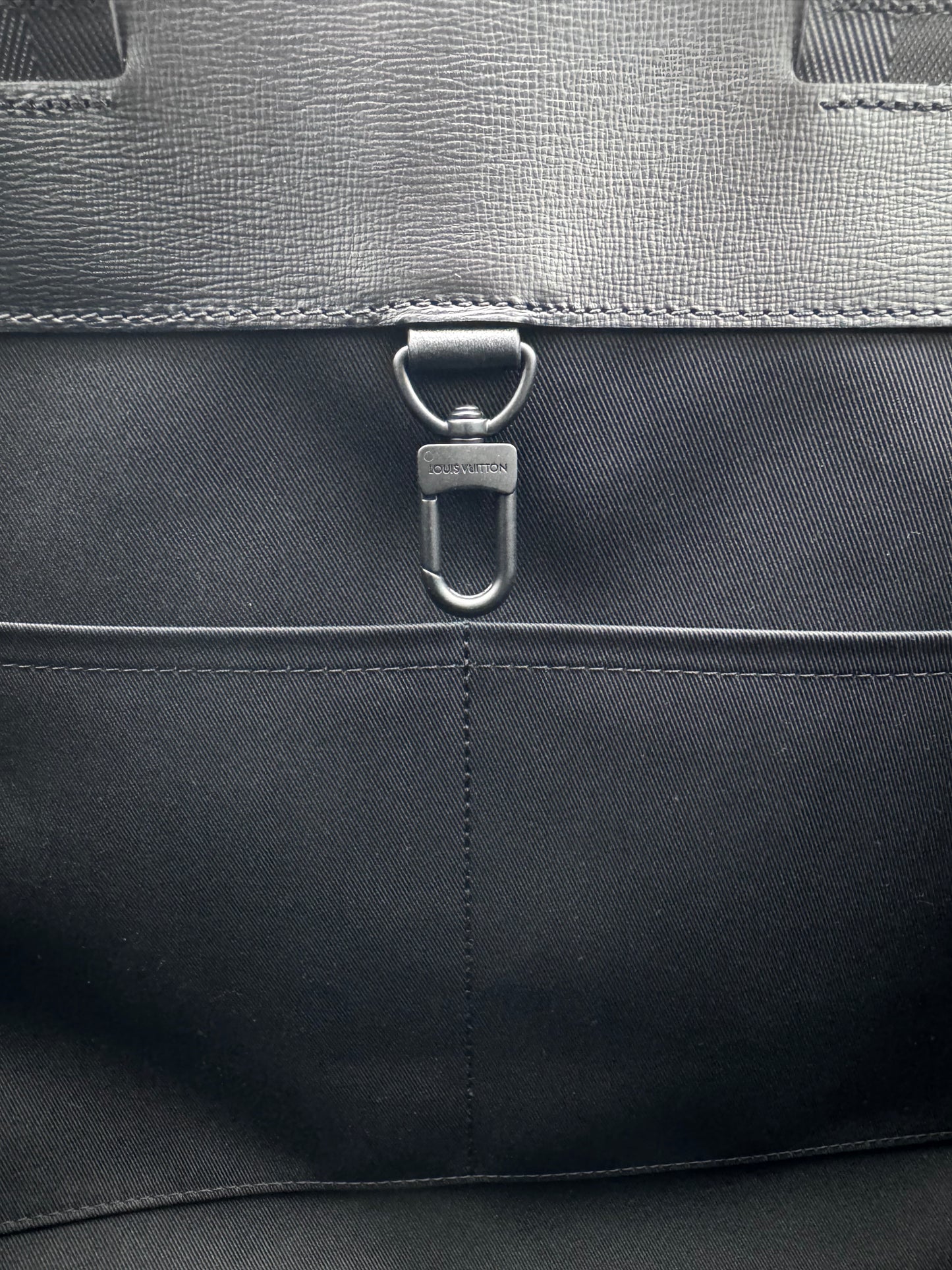 2025 LOUIS VUITTON SHOPPER TOTE GM BAG BLACK LEATHER