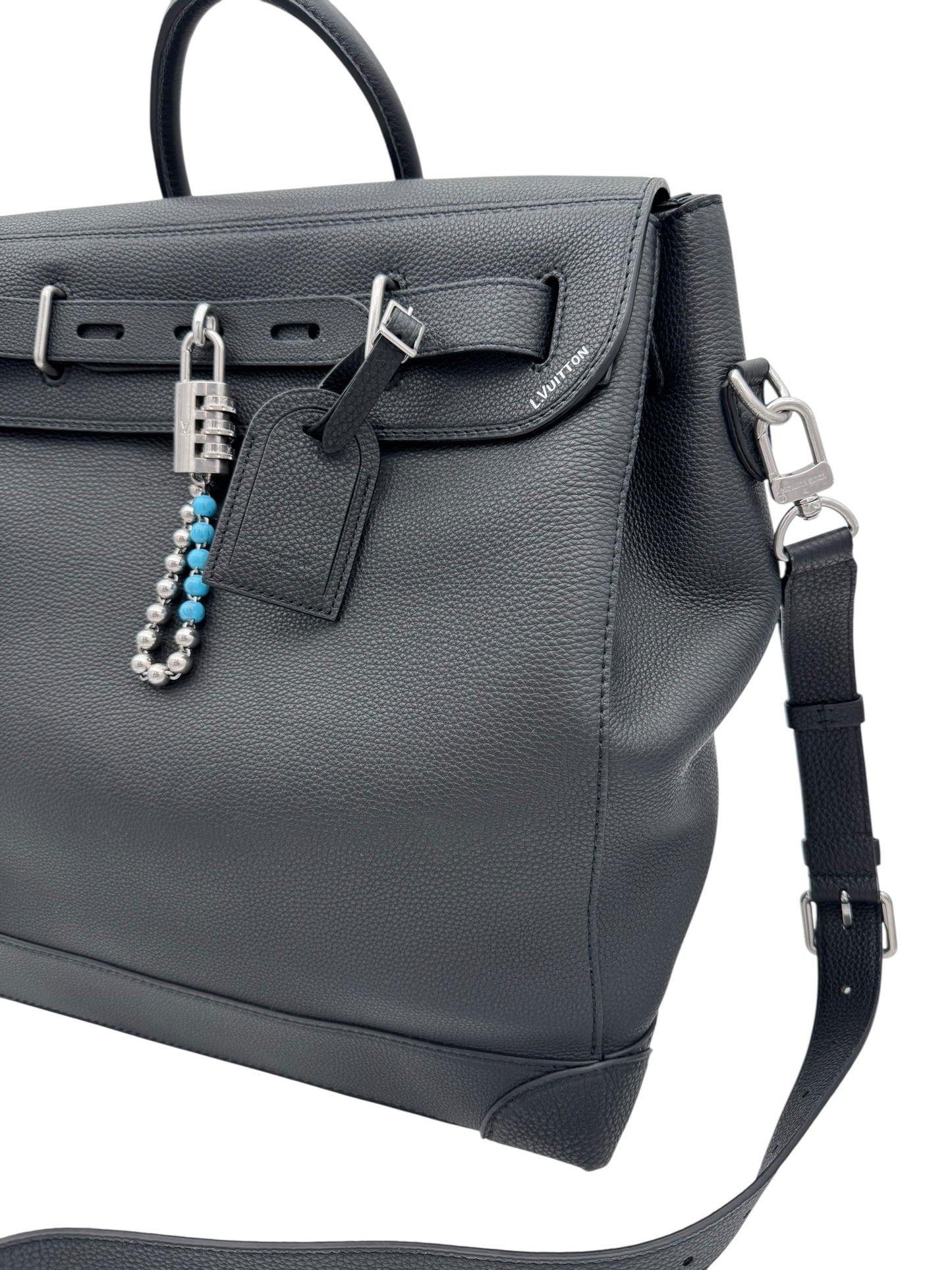 2024 LOUIS VUITTON STEAMER 40 BLACK LEATHER