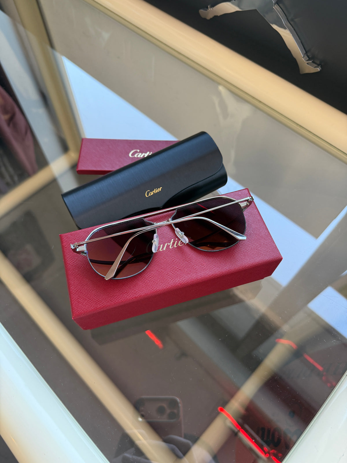 CARTIER AVIATOR SUNGLASSES - CT0229S 005 CAT 3