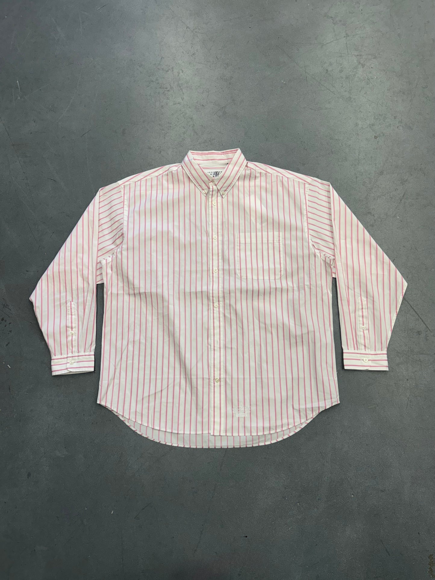SS26 SUPREME MM6 MAISON MARGIELA STRIPE SHIRT - PINK