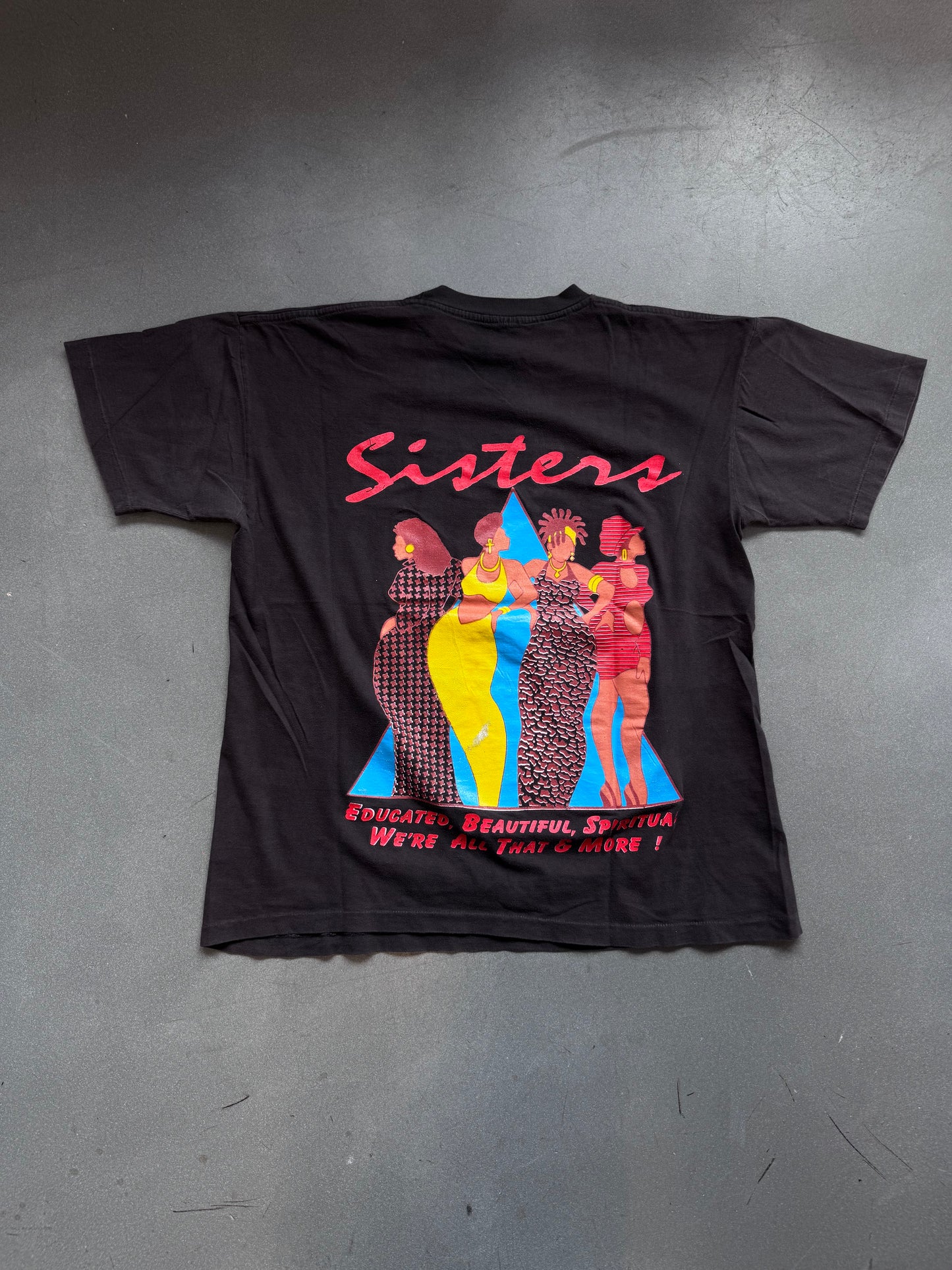1997 MILLION WOMAN MARCH "CELEBRATING SISTERHOOD" TEE (FADED TAG)