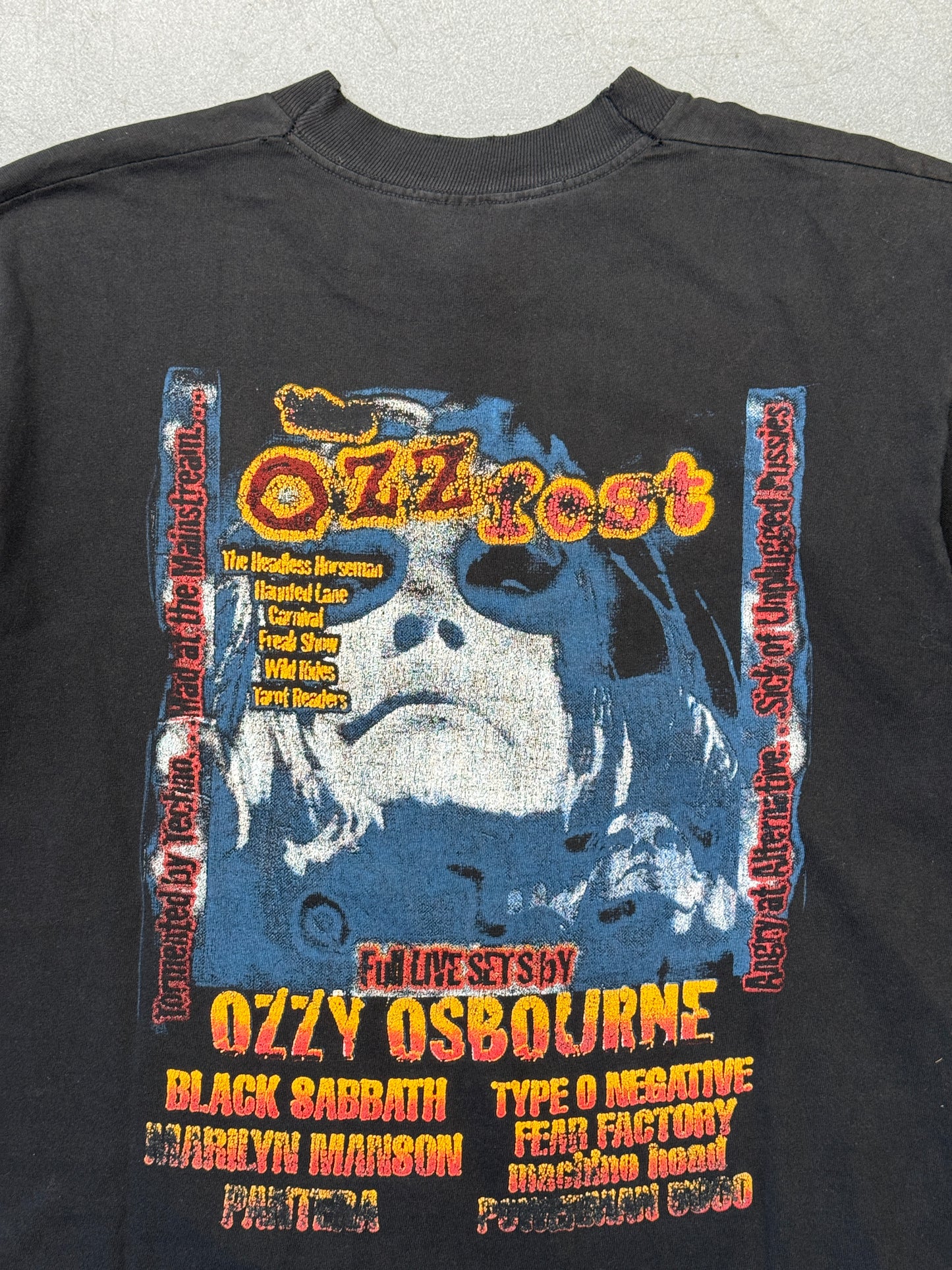 1997 OZZY OSBOURNE THE OZZFEST 'FULL LIVE SET BY' TEE (FOTL TAG)