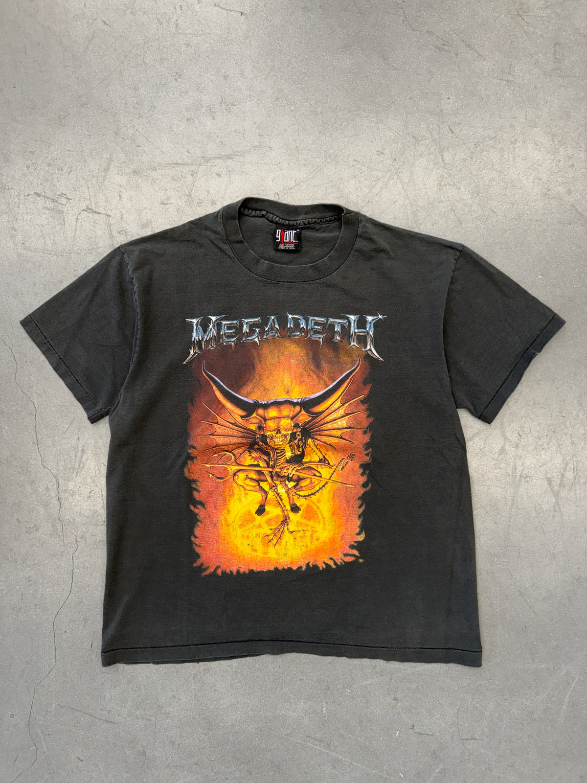 1992 MEGADETH COUNTDOWN TO EXTINCTION TOUR TEE (GIANT TAG)