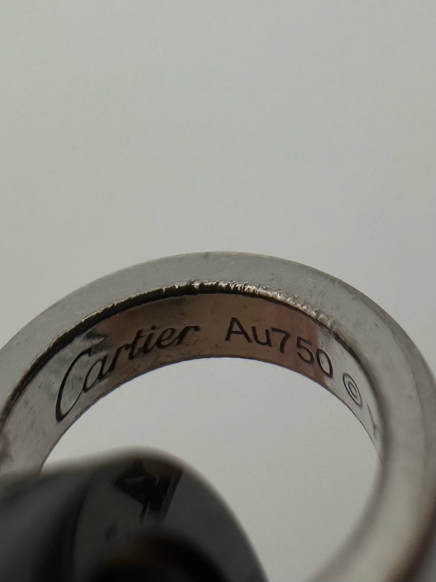 CARTIER LOVE CORD BRACELET 18K WHITE GOLD, CERAMIC, DIAMONDS (WITH BOX)