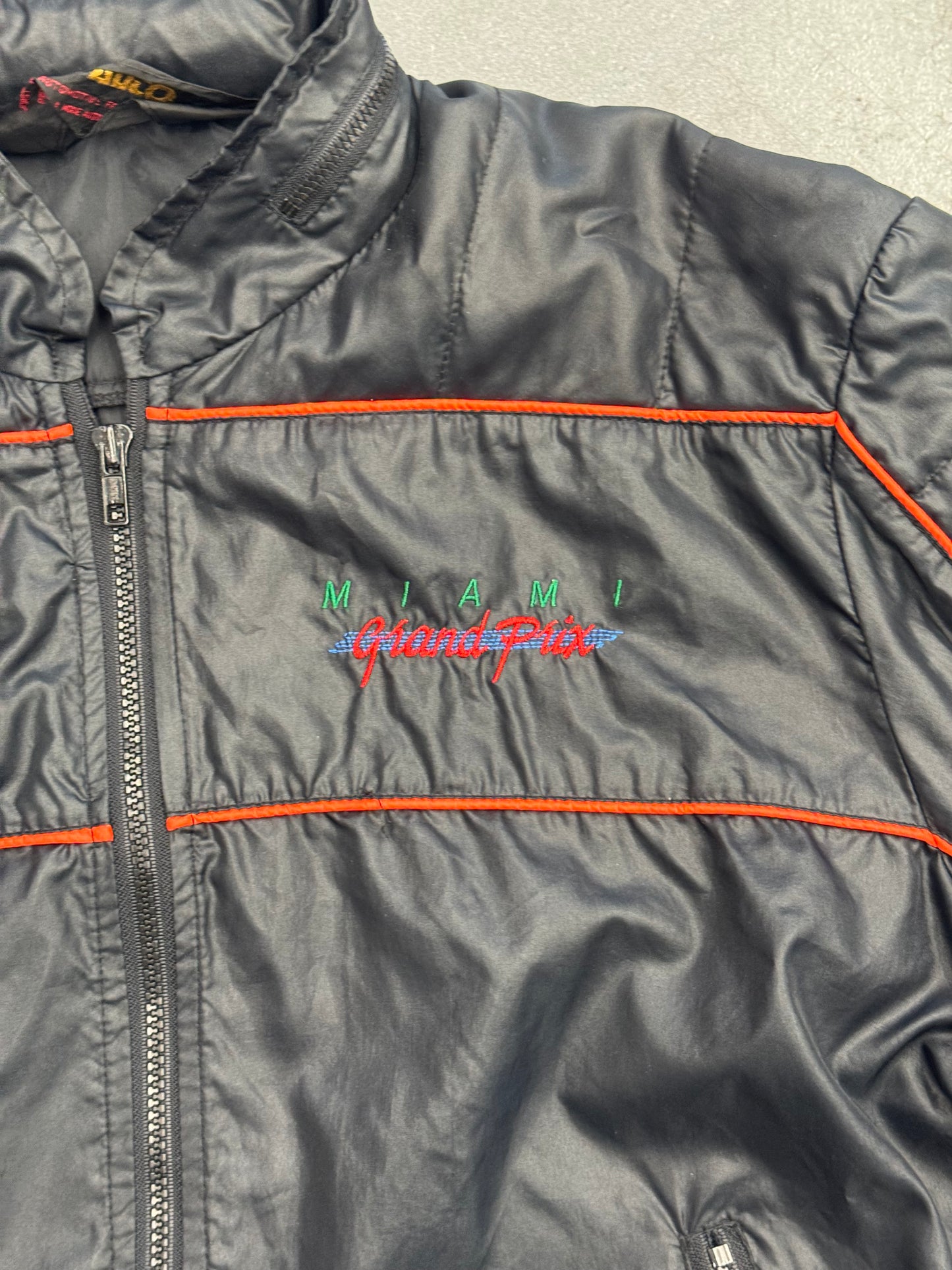 90S STYLE AUTO MIAMI GRAND PRIX NYLON JACKET