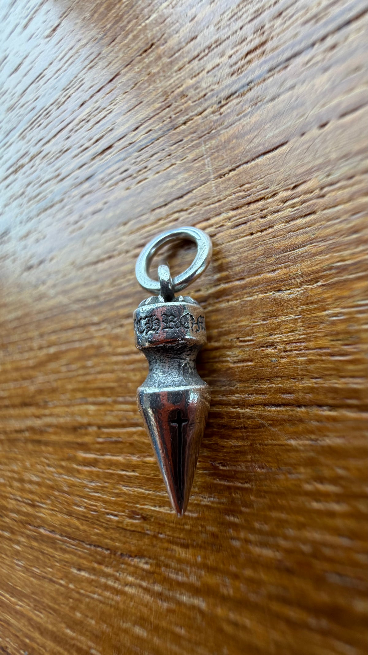 CHROME HEARTS TINY SPIKE SILVER PENDANT
