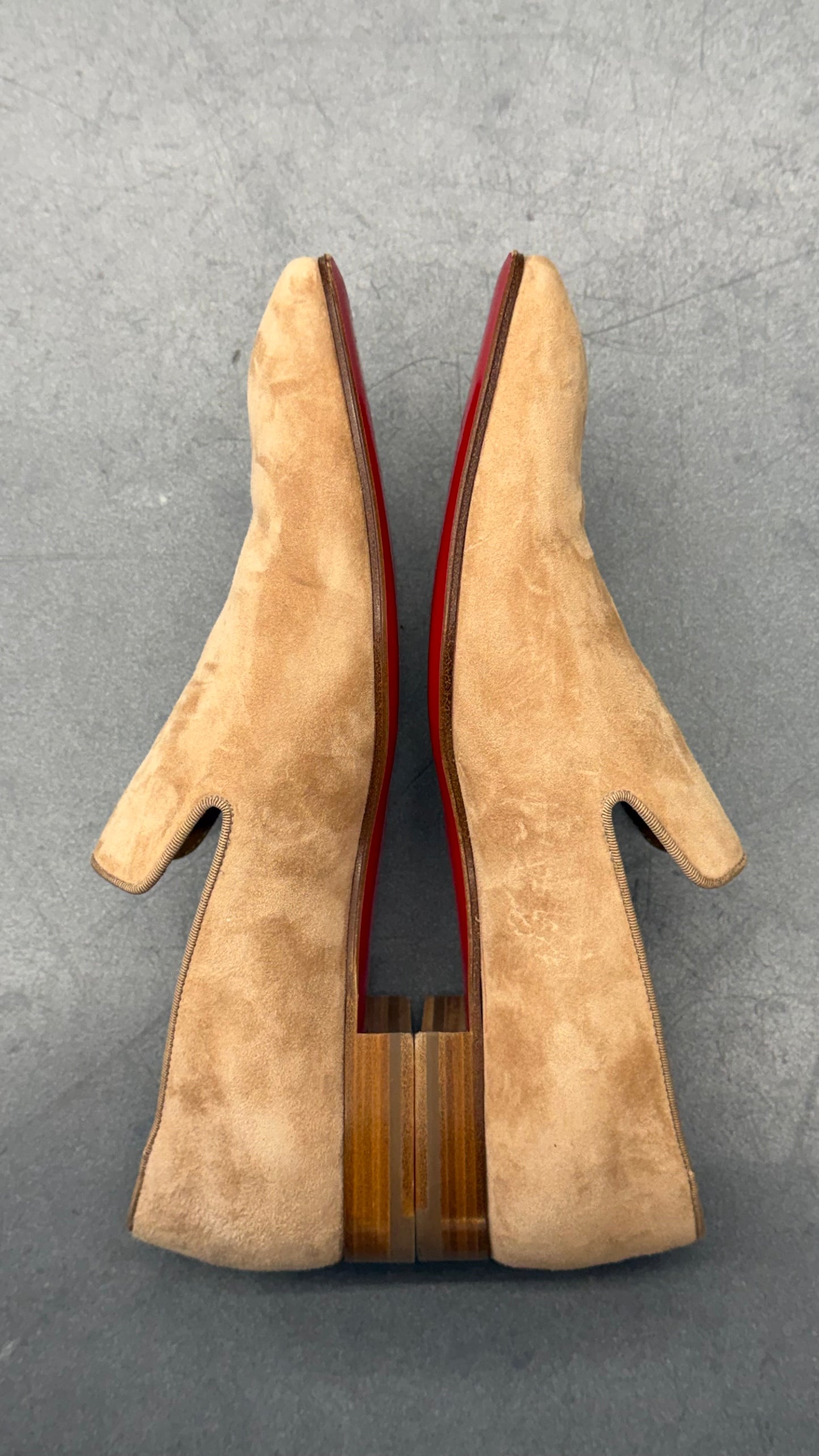 SIZE 44 CHRISTIAN LOUBOUTIN DANDELION FLAT 'LIONNE' MENS SHOES (W/BOX)
