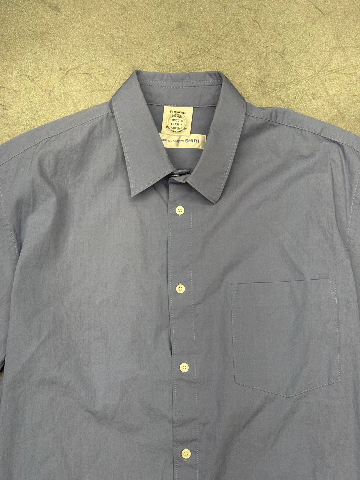 VETEMENTS COMMES DES GARCONS SHIRT BANDED BUTTON DOWN