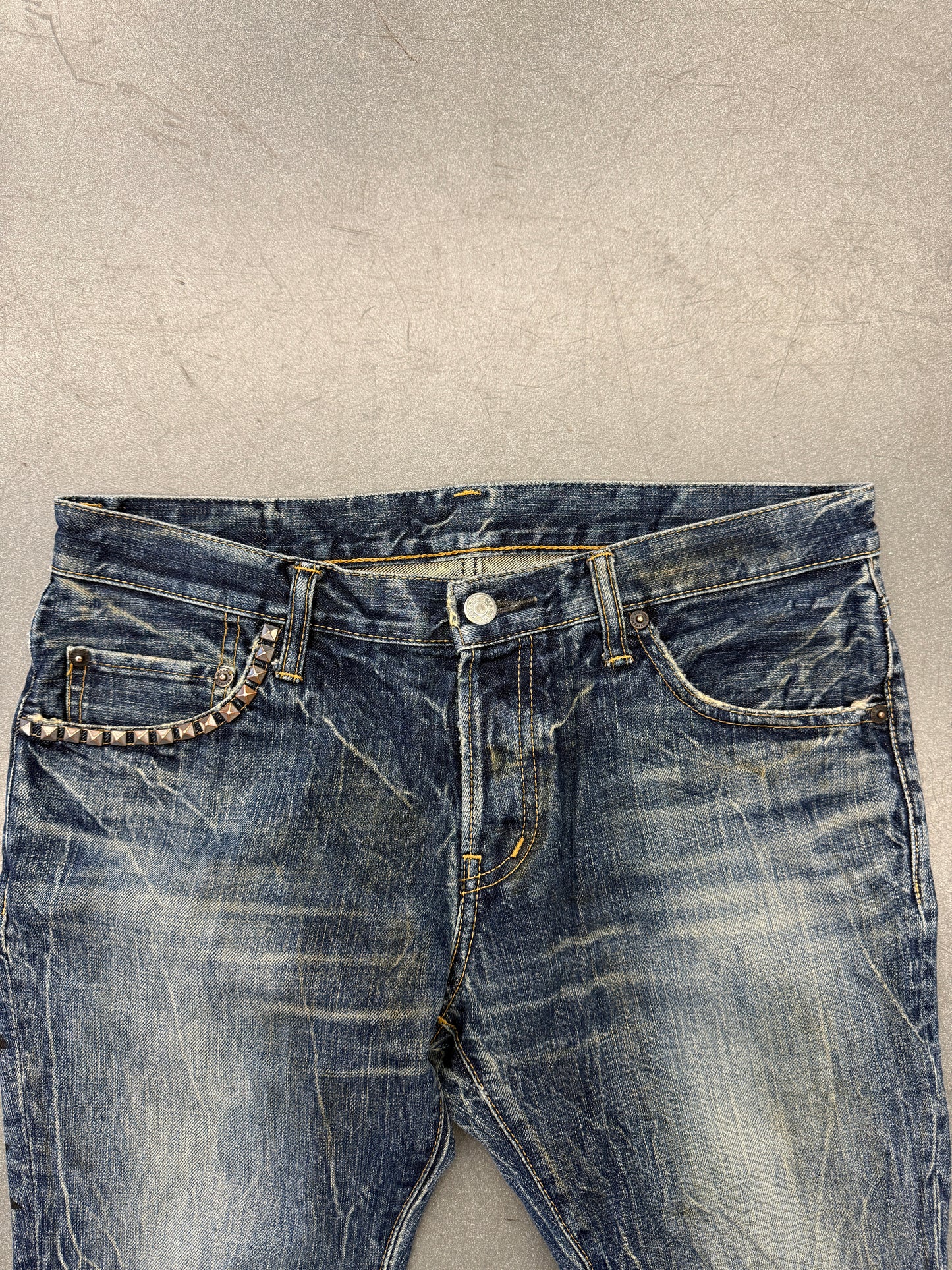 VINTAGE HYSTERIC GLAMOUR TOO DRUNK TO FUCK JEANS